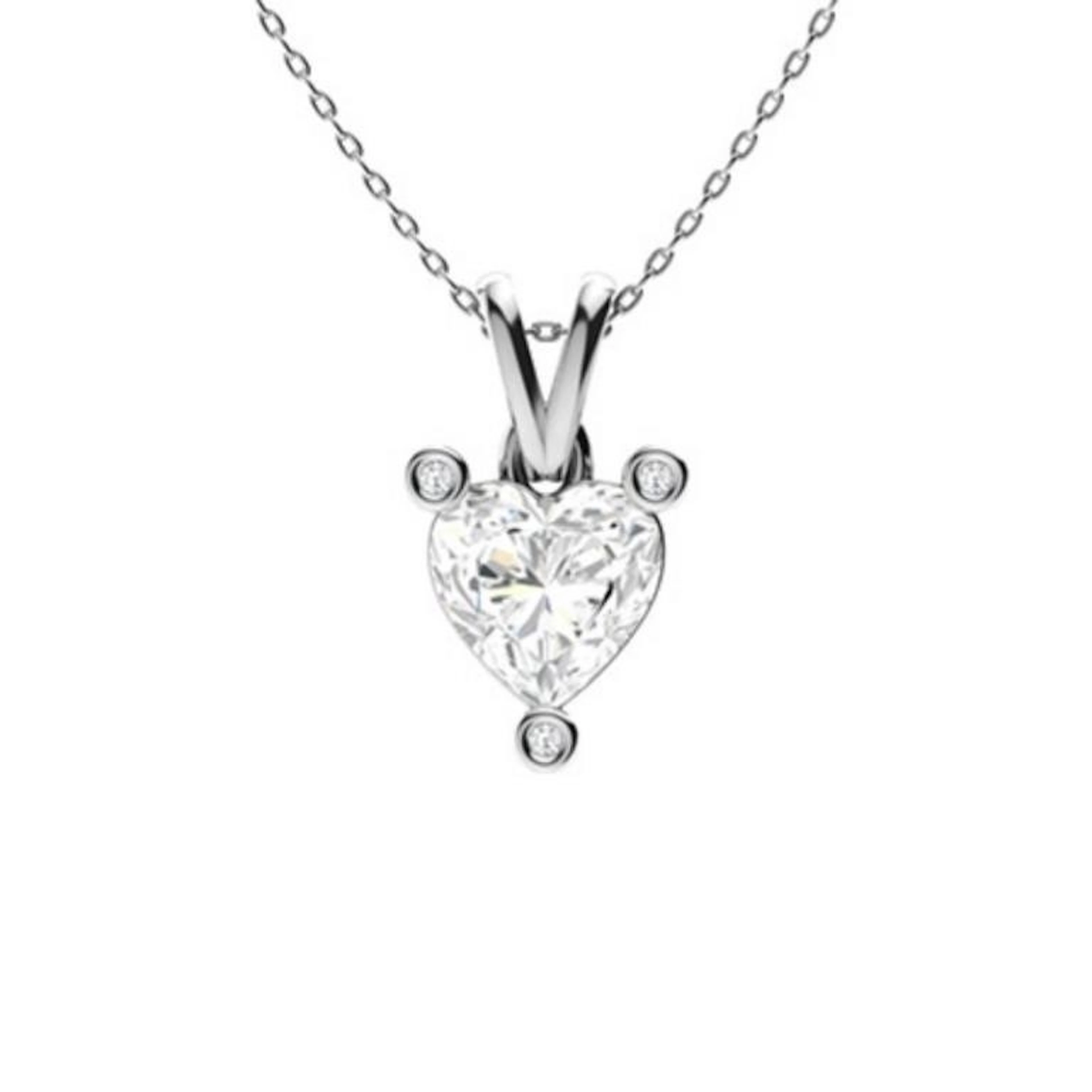 Gold & White Diamonds 2 Cts Necklace - E/VVS