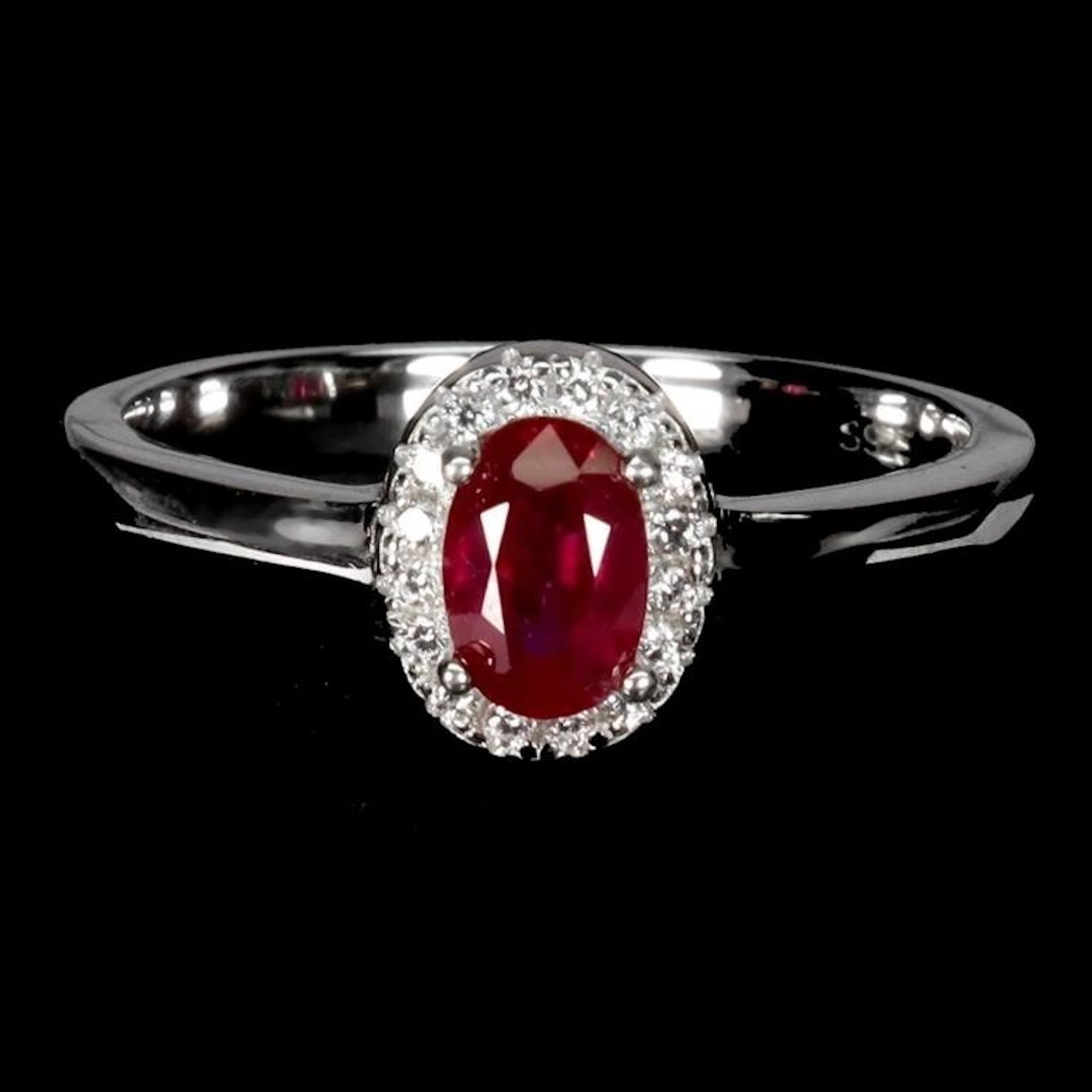 Natural Pigeon Blood Red Ruby Ring