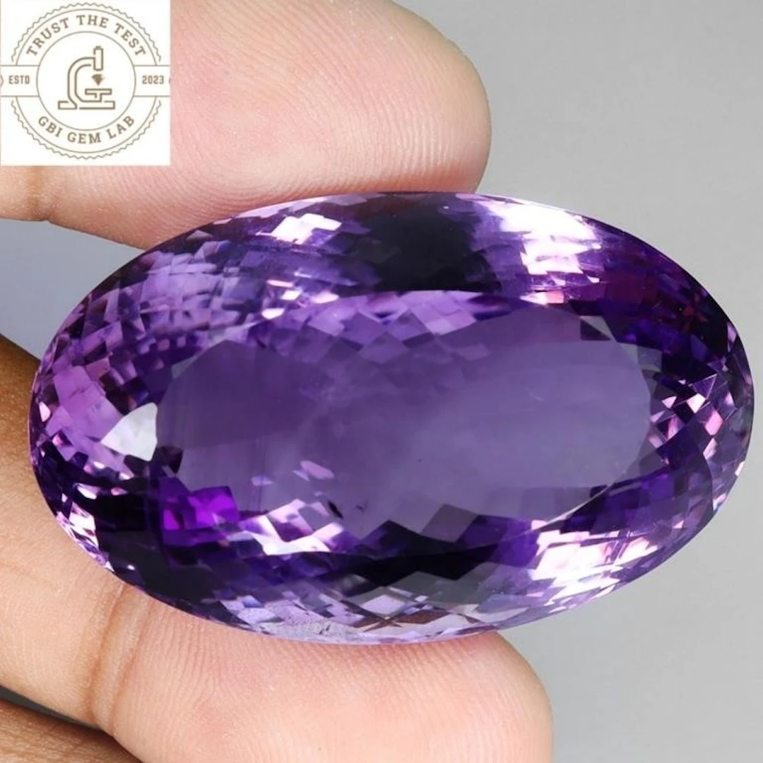 Natural Uruguay Purple Amethyst 122 Cts - Certifi