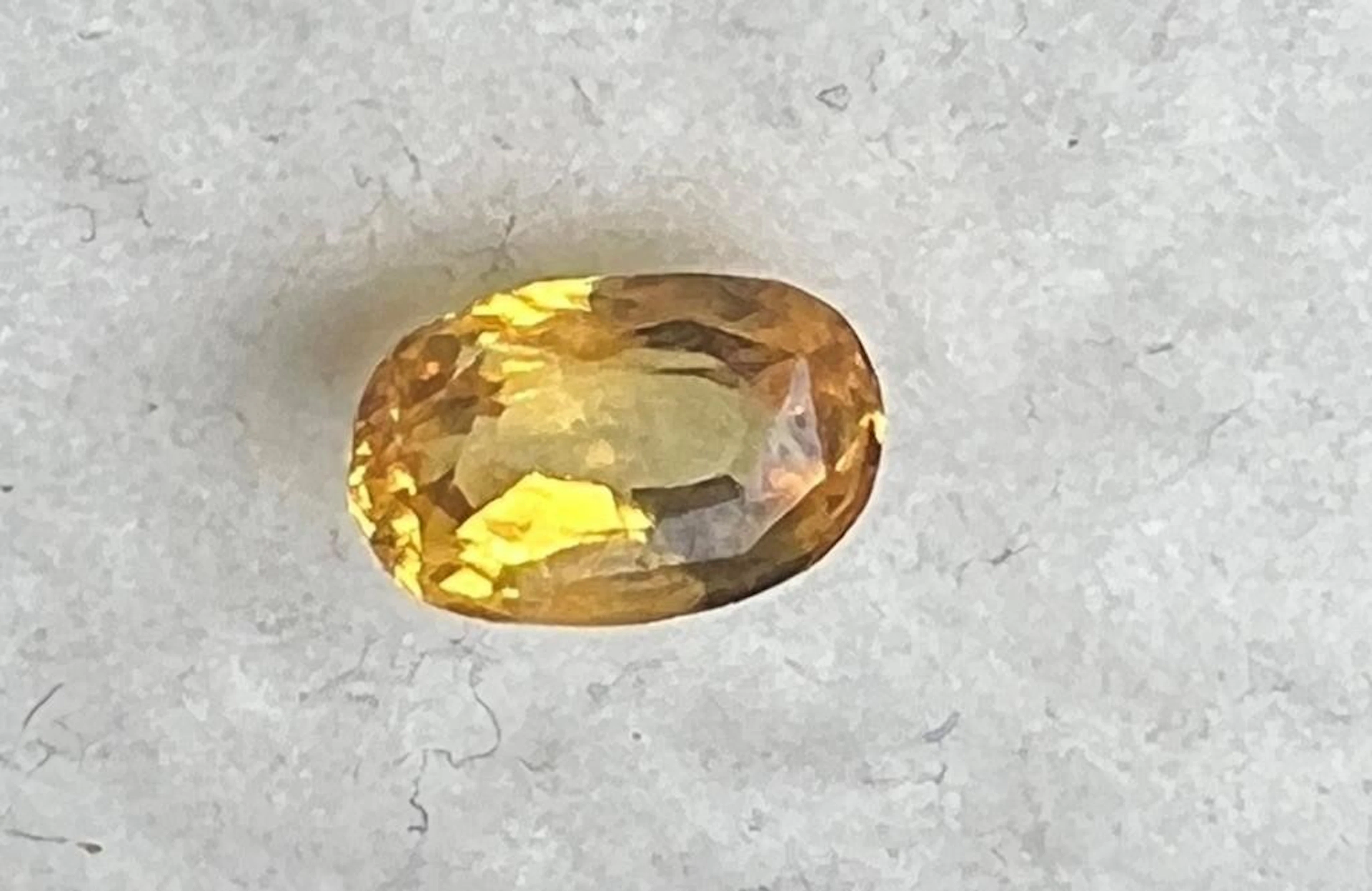 Natural Yellow Ceylon Sapphire...1.40 Cts