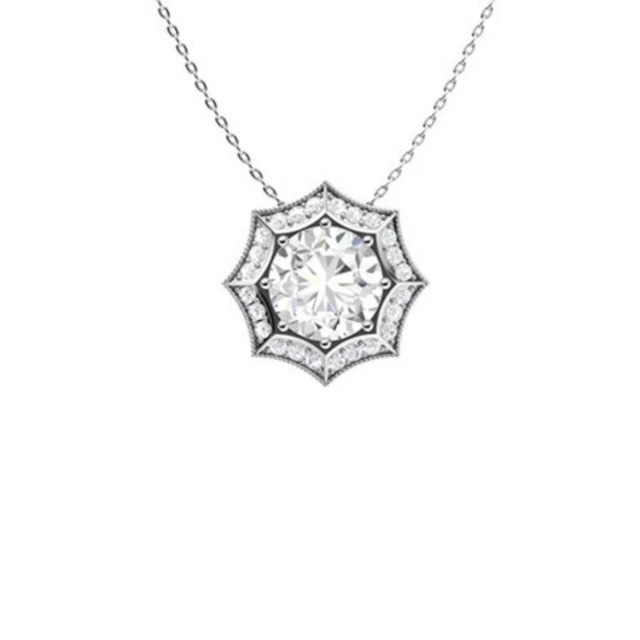 Gold & White Diamonds 2.50Cts Necklace - E/VVS