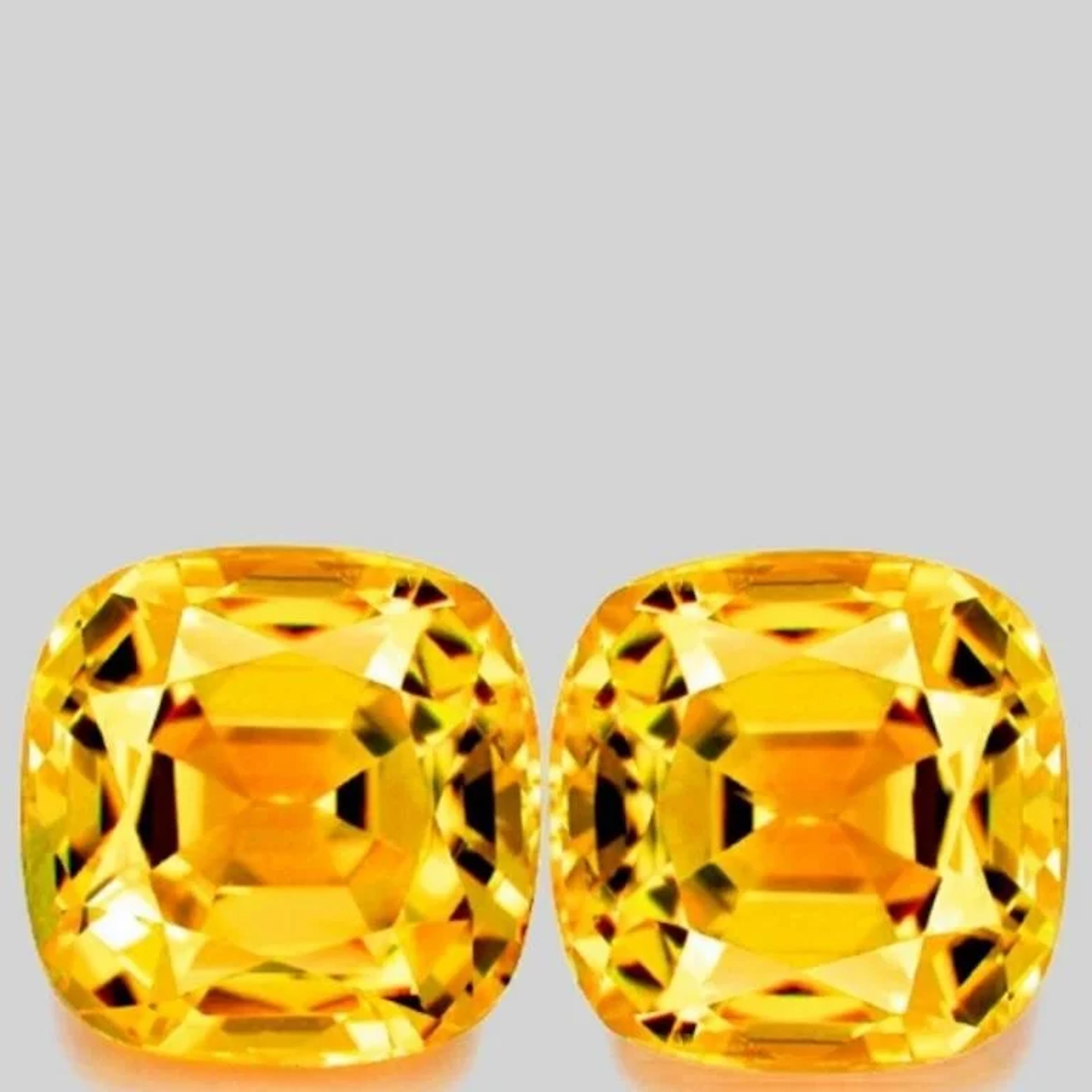 Natural Yellow Sapphire Pair [Flawless-VVS]