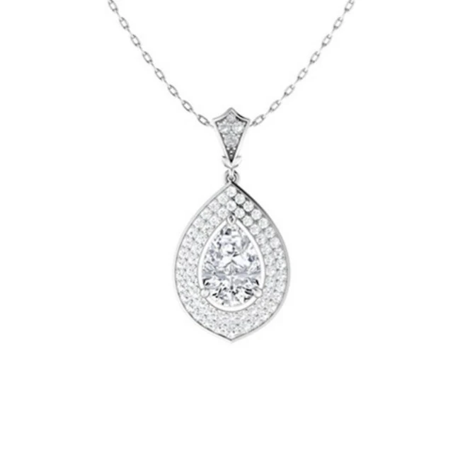 Gold & White Diamonds 3 Cts Necklace - E/VVS