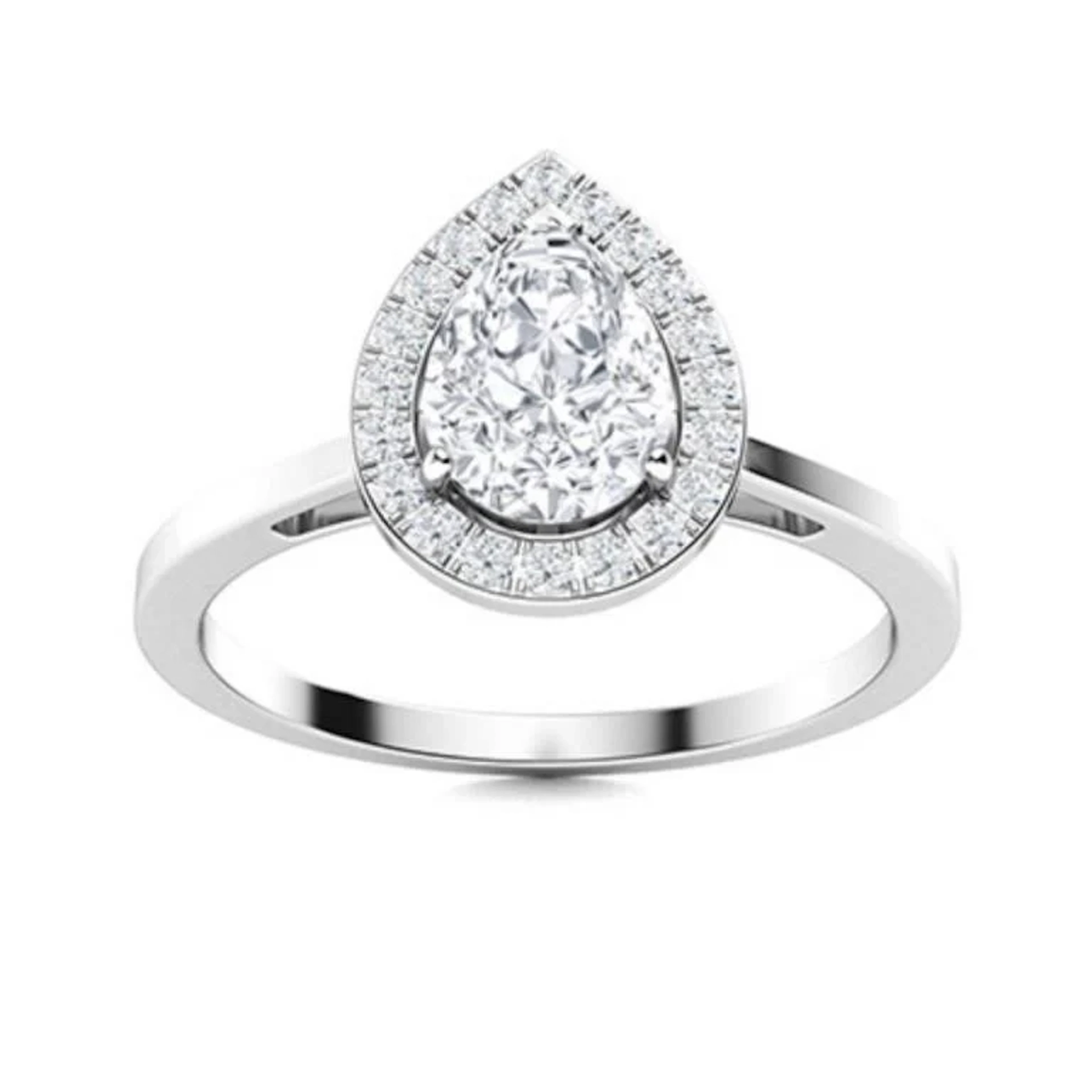 Gold & Brilliant White Diamond 2.50 Cts Ring - E/V