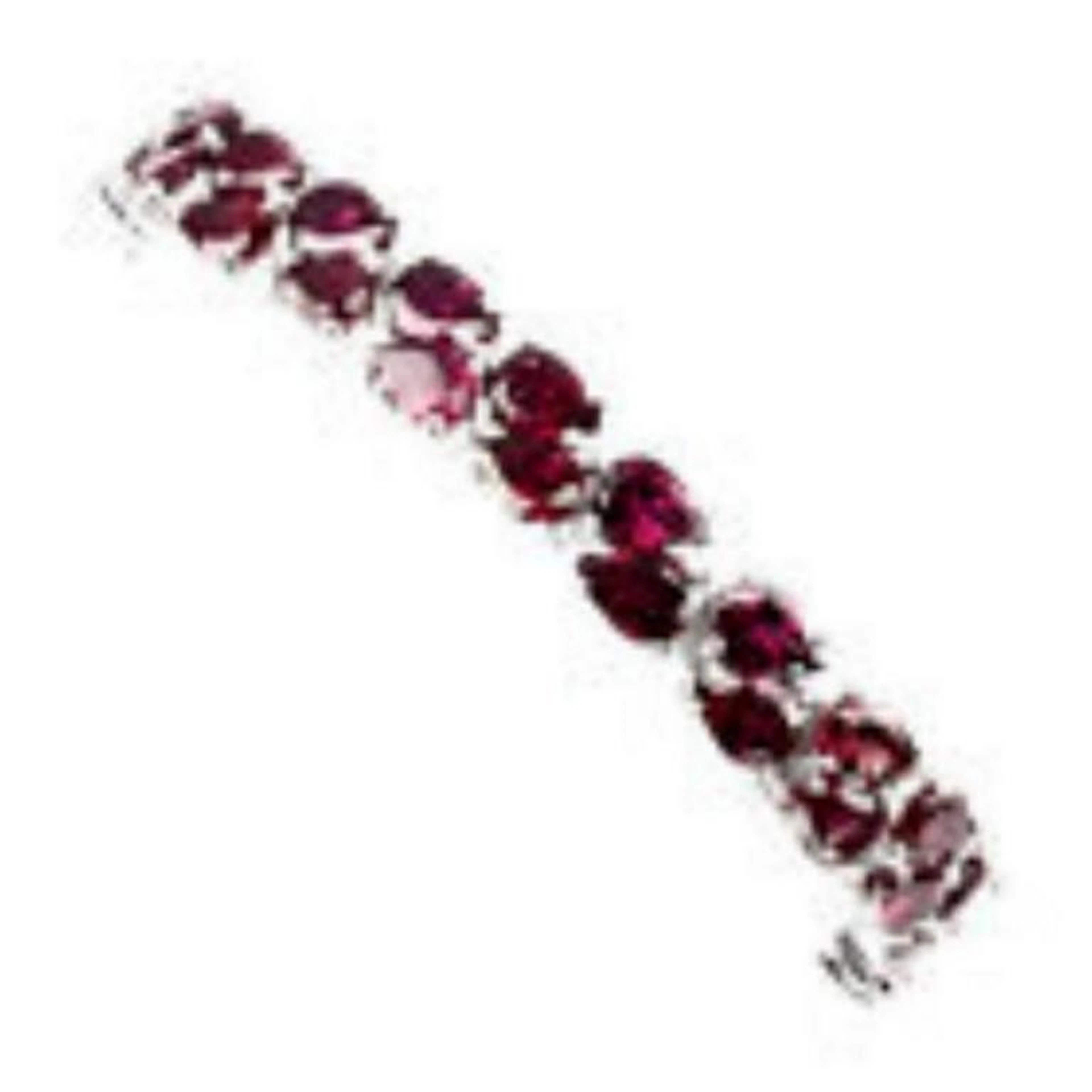 Natural 7x5mm Pink Raspberry Rhodolite Garnet Bra