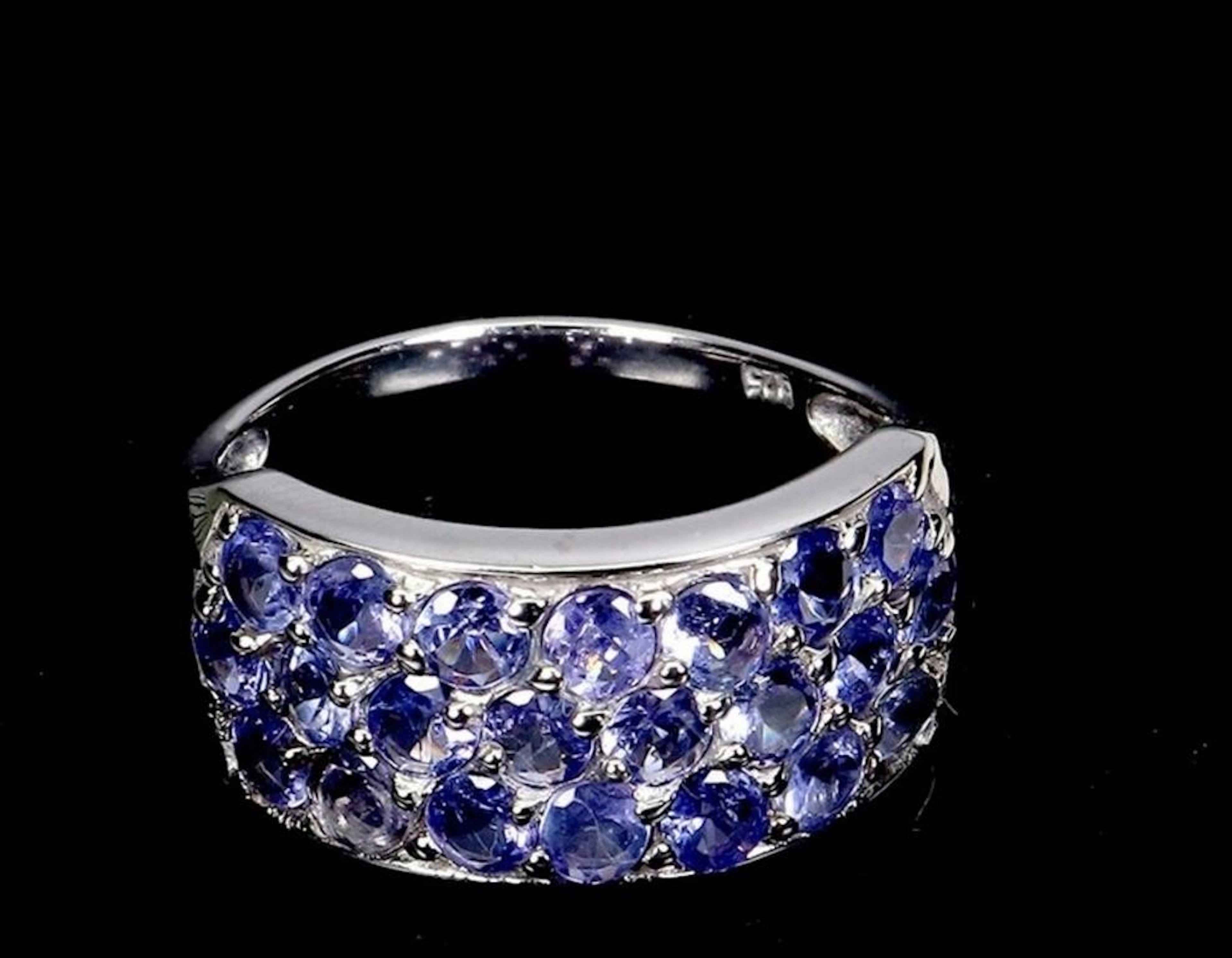 Natural Purple Tanzanite Ring