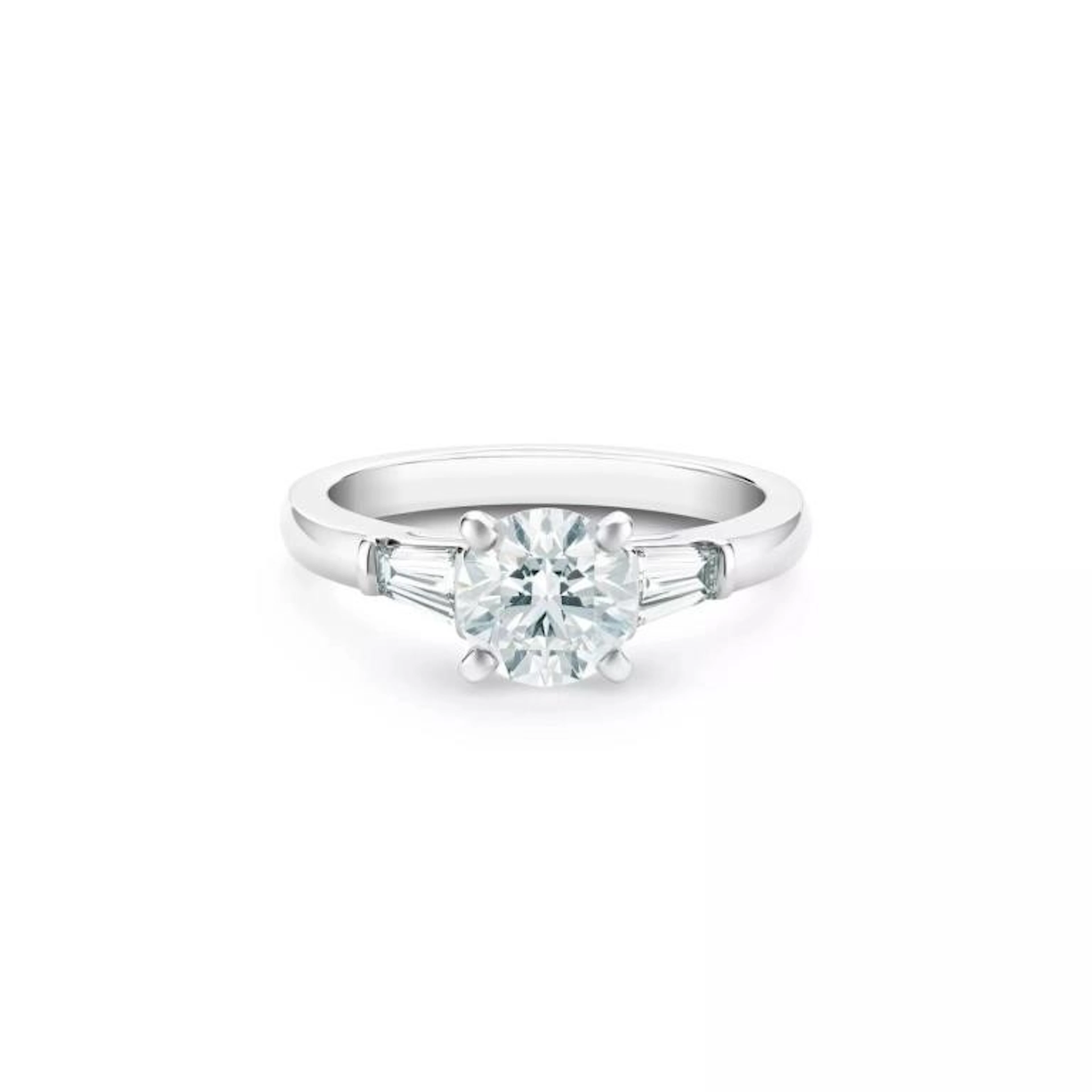 Gold & White Diamond 3.12 Cts Ring - E/VVS