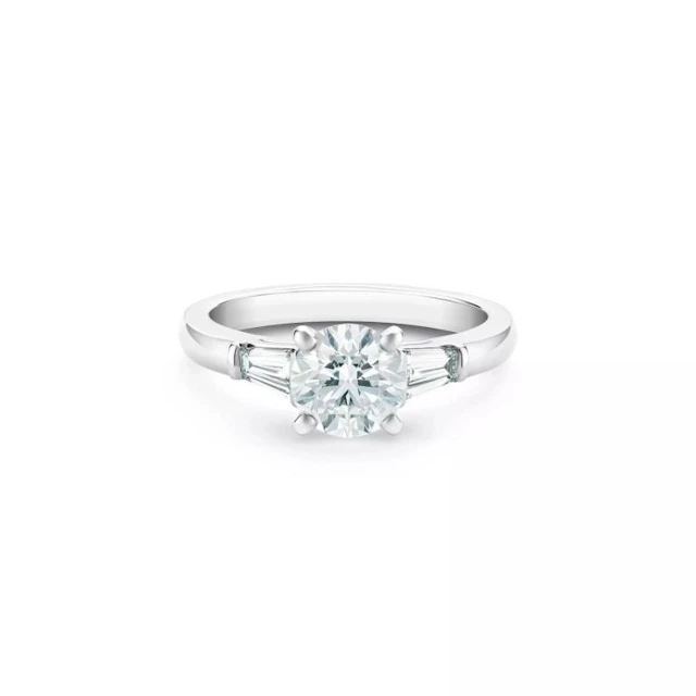 Gold & White Diamond 3.12 Cts Ring - E/VVS