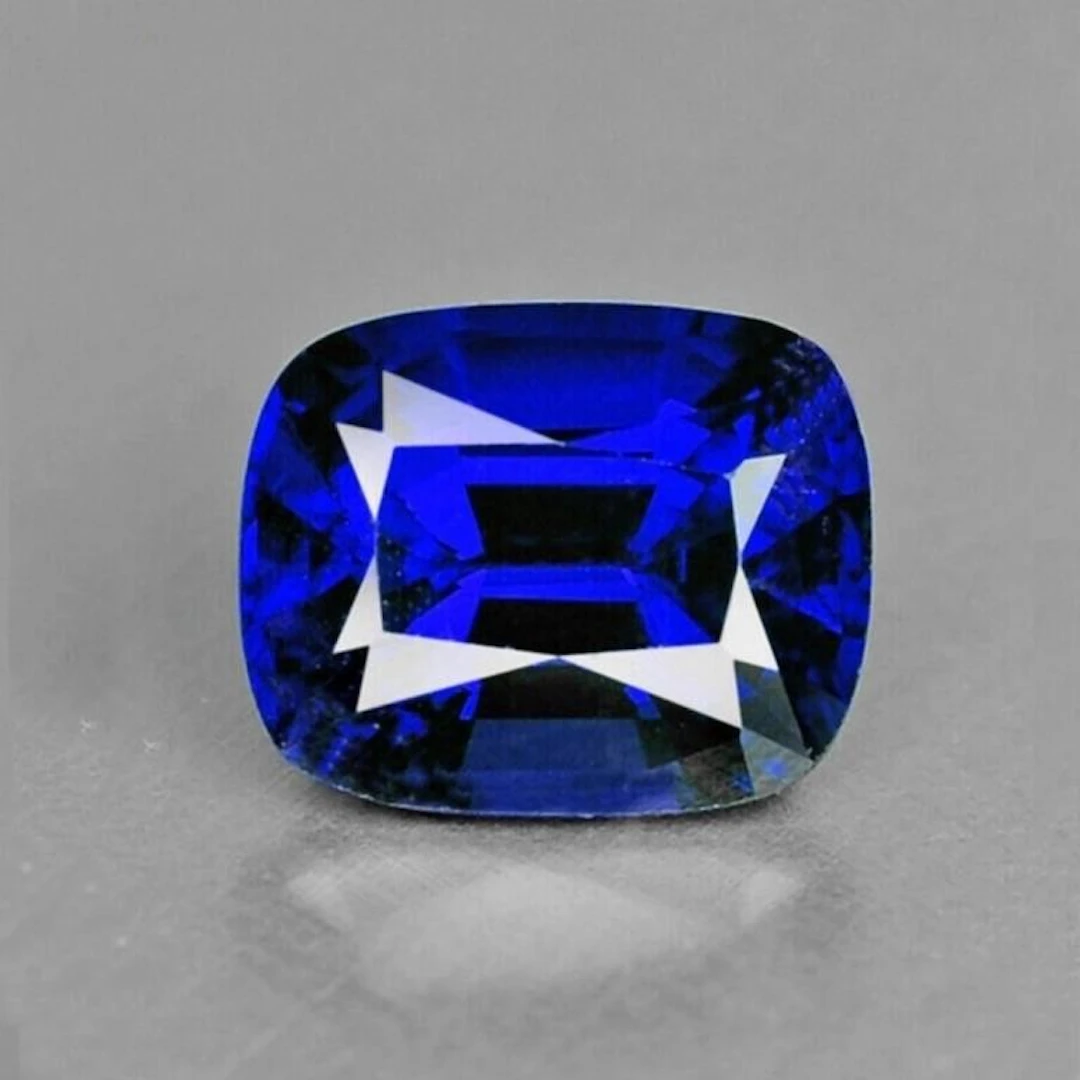 Natural Cushion Intense Royal Blue Sapphire [Flawl