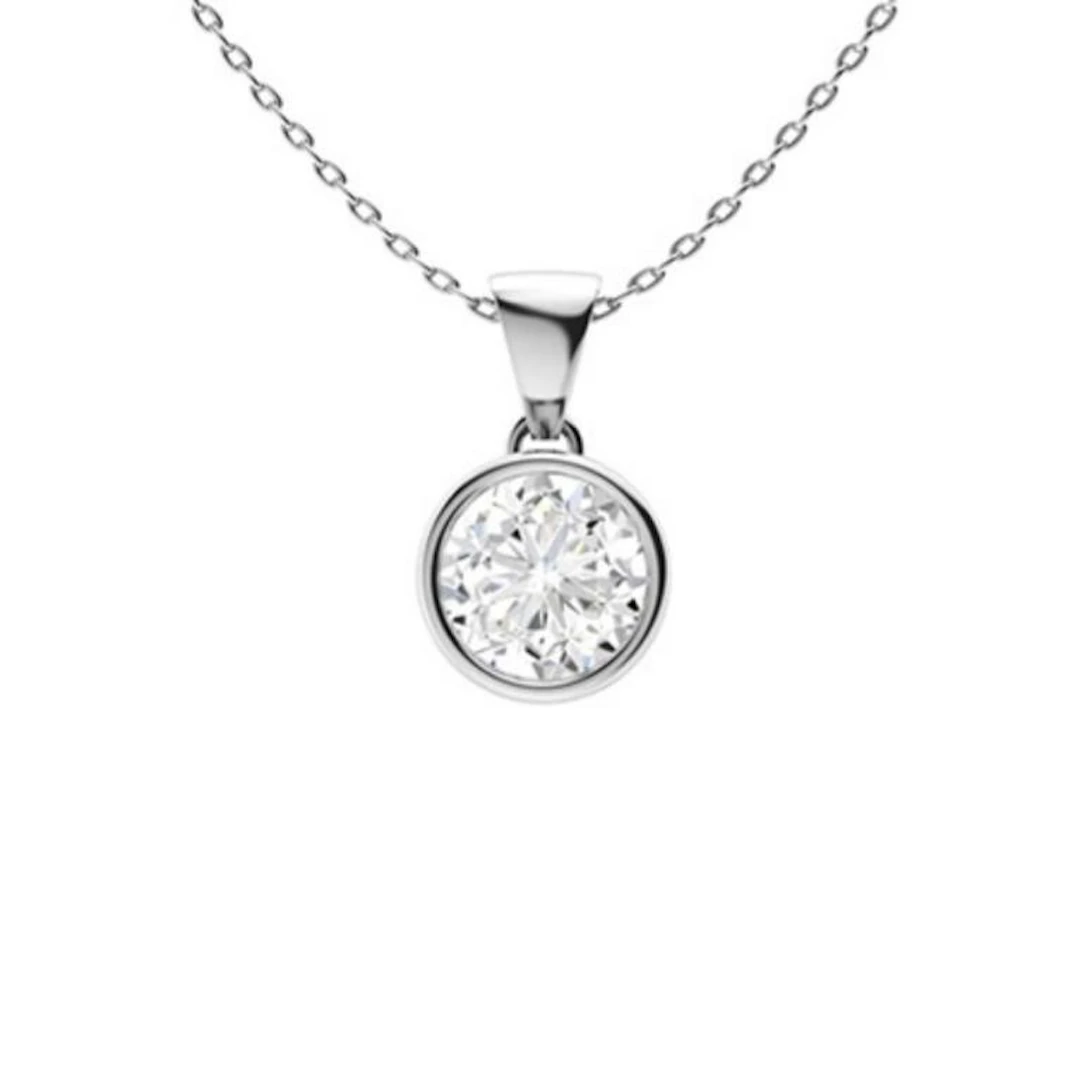 Gold & White Diamonds 2 Cts Necklace - E/VVS