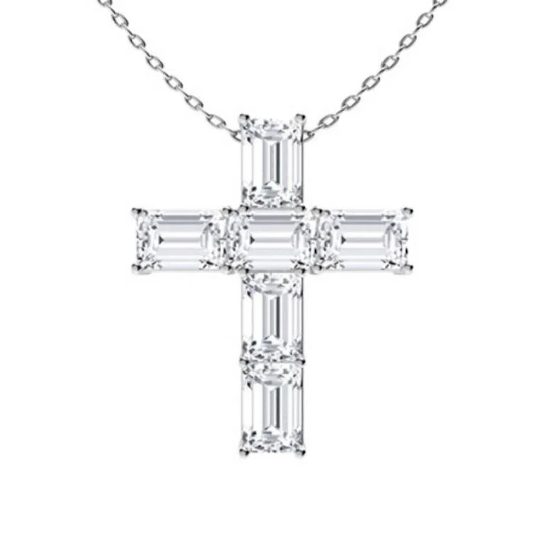 Gold & White Diamonds 3 Cts Necklace - E/VVS