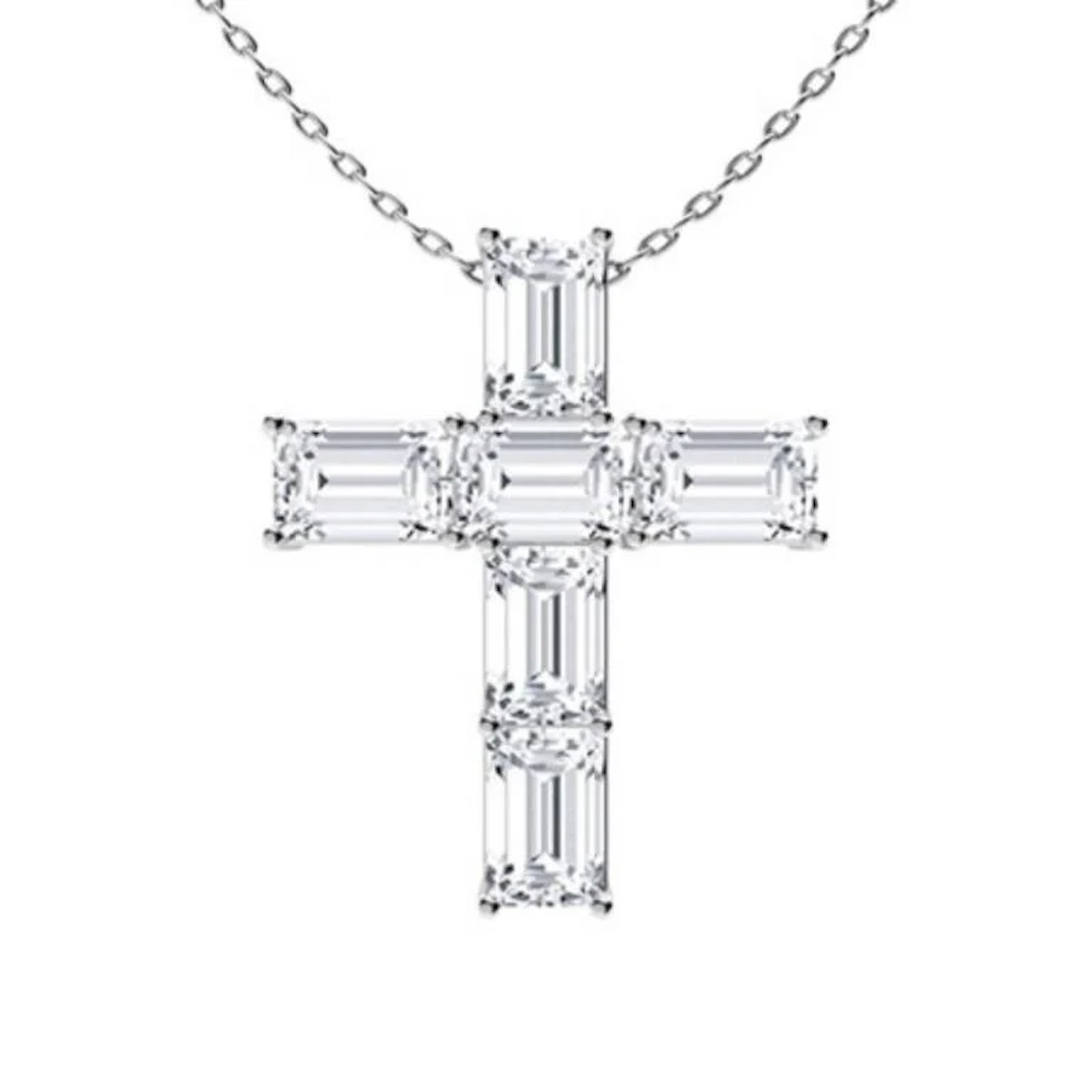Gold & White Diamonds 3 Cts Necklace - E/VVS