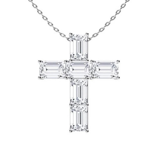 Gold & White Diamonds 3 Cts Necklace - E/VVS