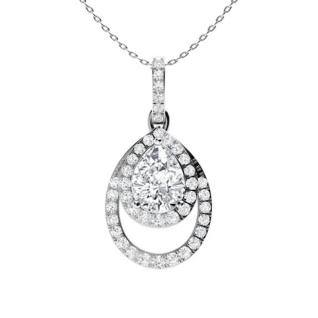 Gold & White Diamonds 2.50 Cts Necklace - E/VVS