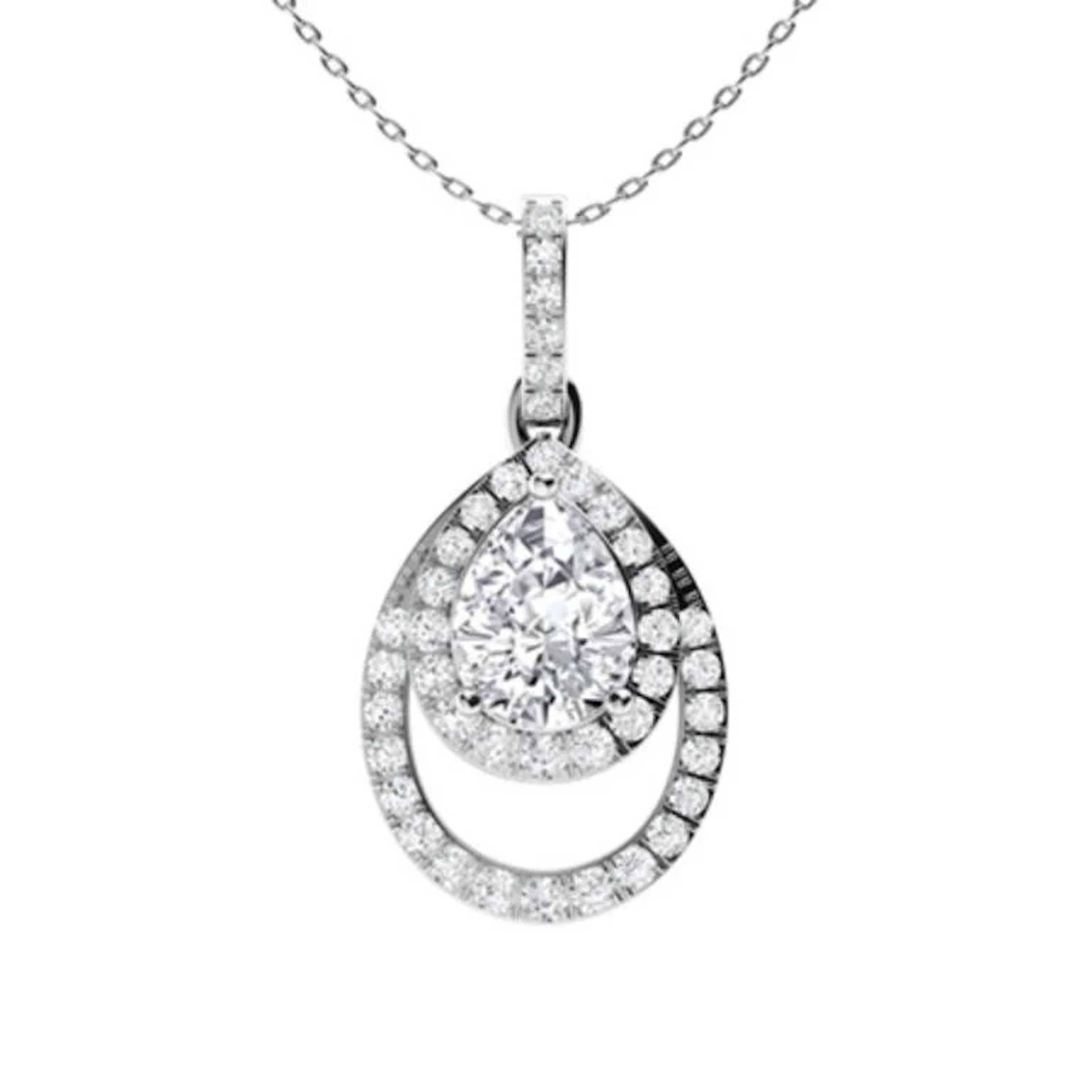Gold & White Diamonds 2.50 Cts Necklace - E/VVS
