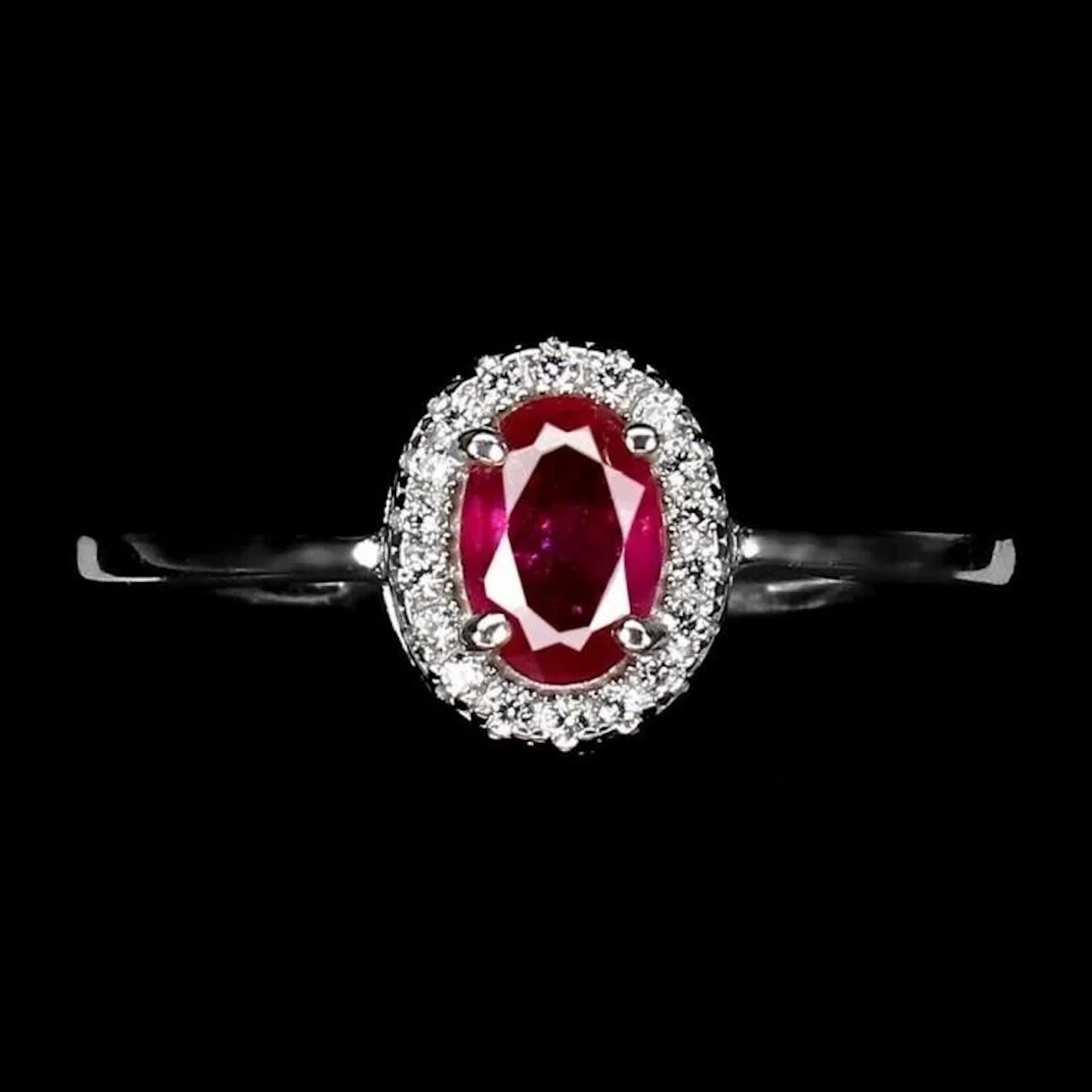 Natural Pigeon Blood Ruby Ring