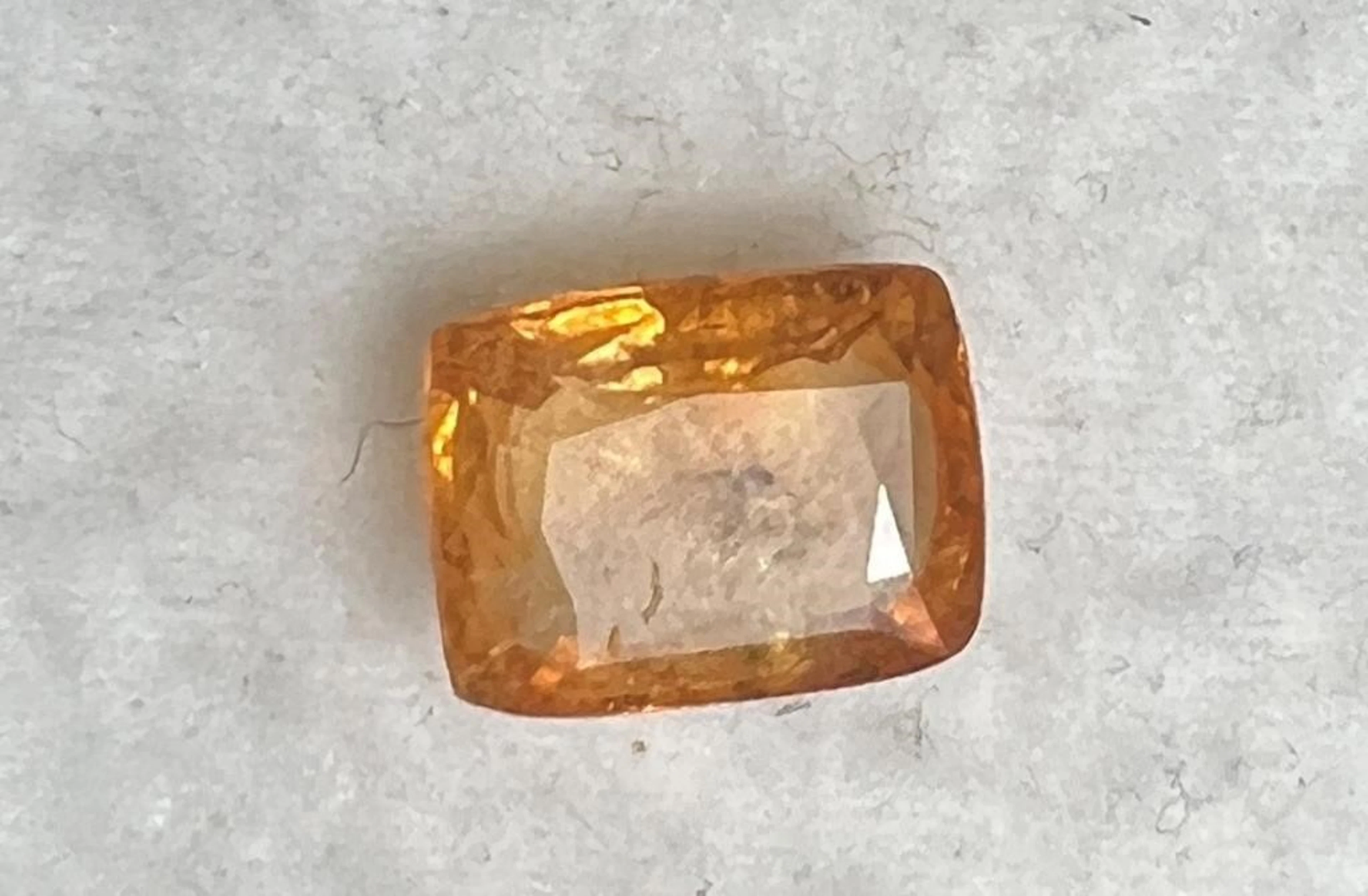 Natural Orange Ceylon Sapphire....5.19 Cts