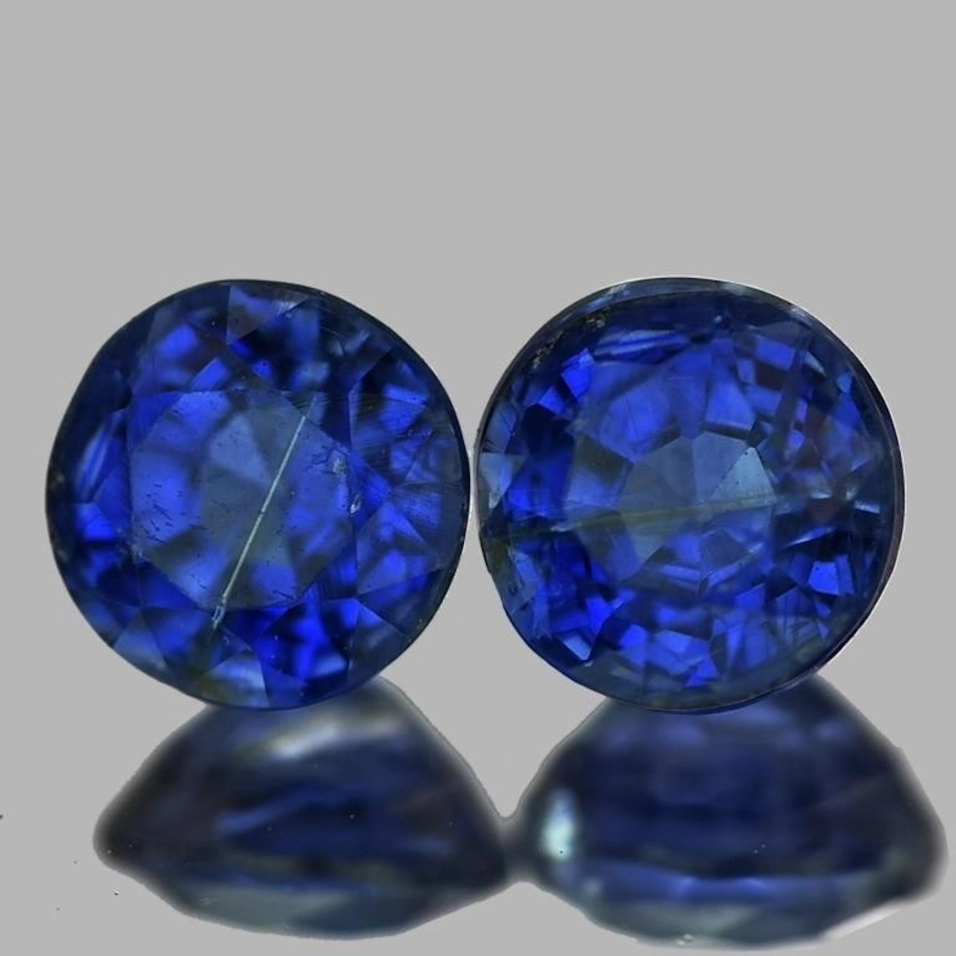 Natural Royal Blue Kyanite Pair