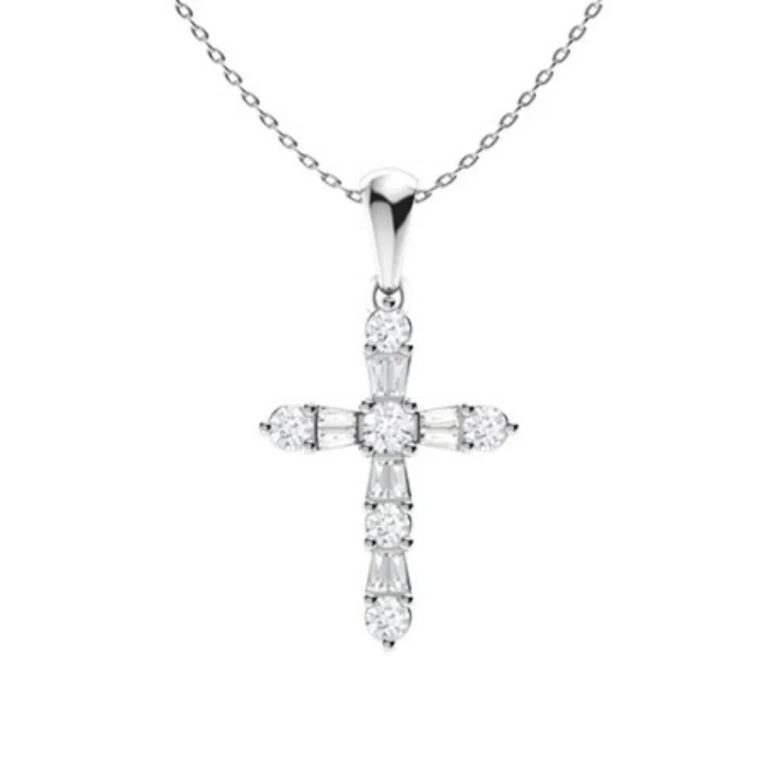 Gold & White Diamonds 3.12 Cts Necklace - E/VVS