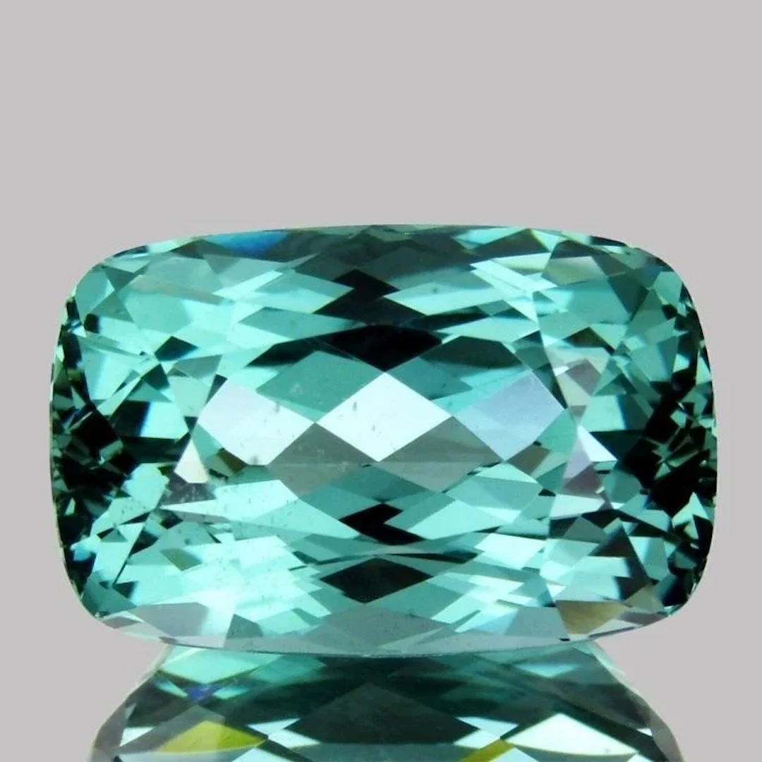 Natural Cushion Lagoon Blue Tourmaline {Flawless-V