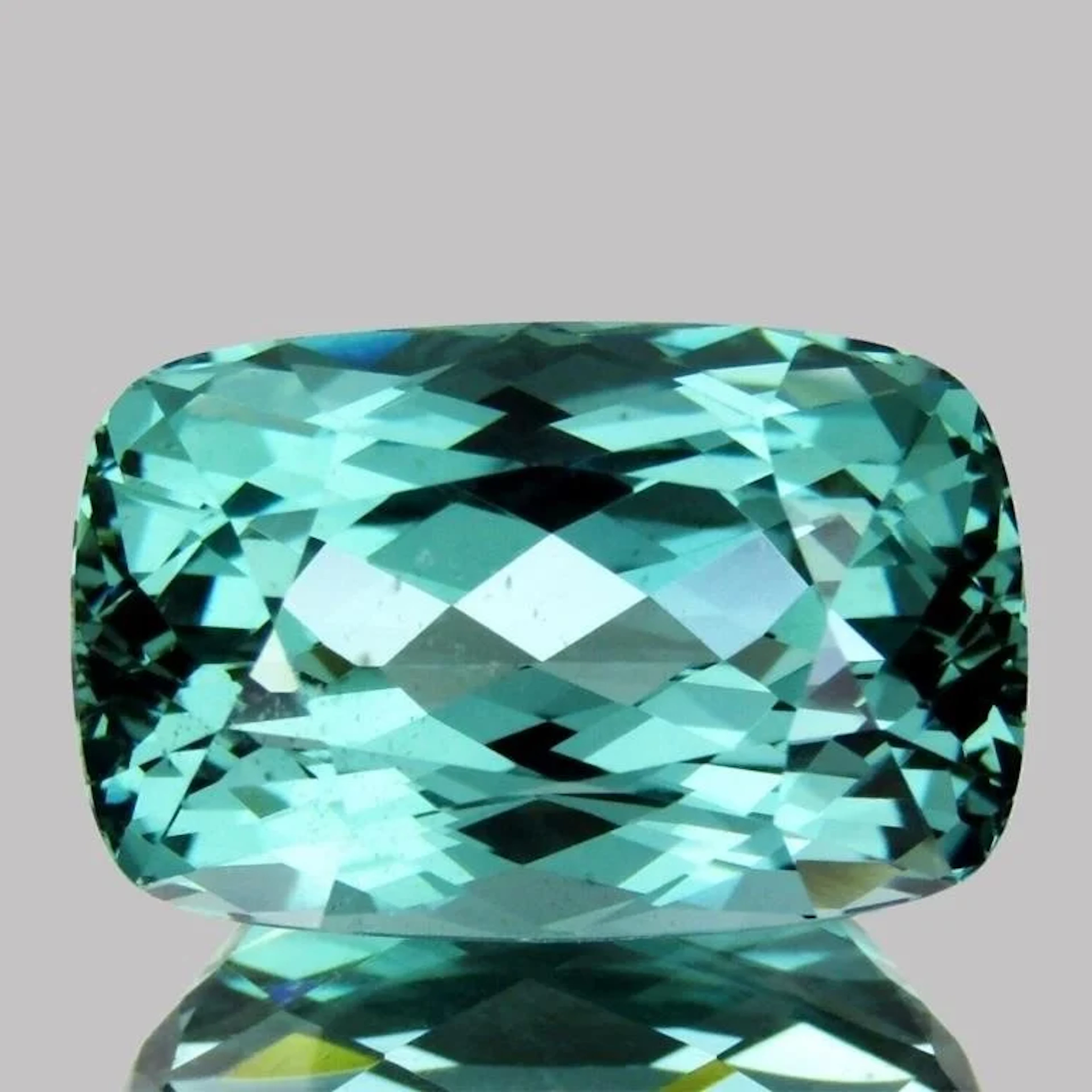 Natural Cushion Lagoon Blue Tourmaline {Flawless-V