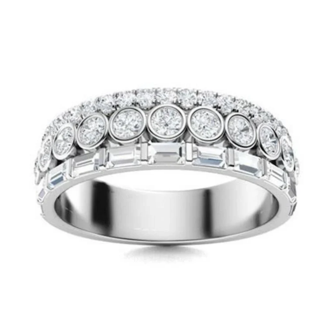 Gold & White Diamond 5.00 Cts Ring