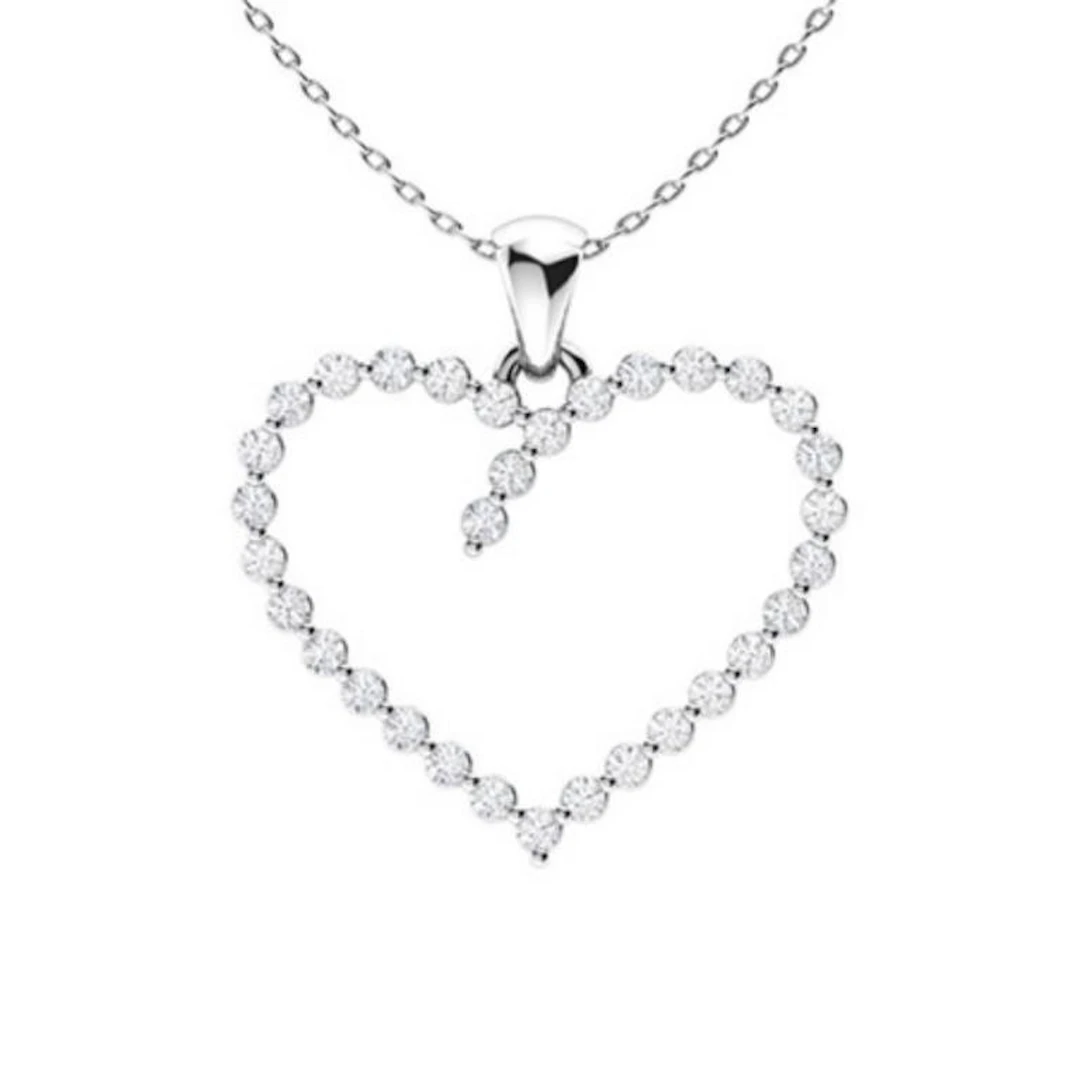 Gold & White Diamonds 2 Cts Necklace - E/VVS