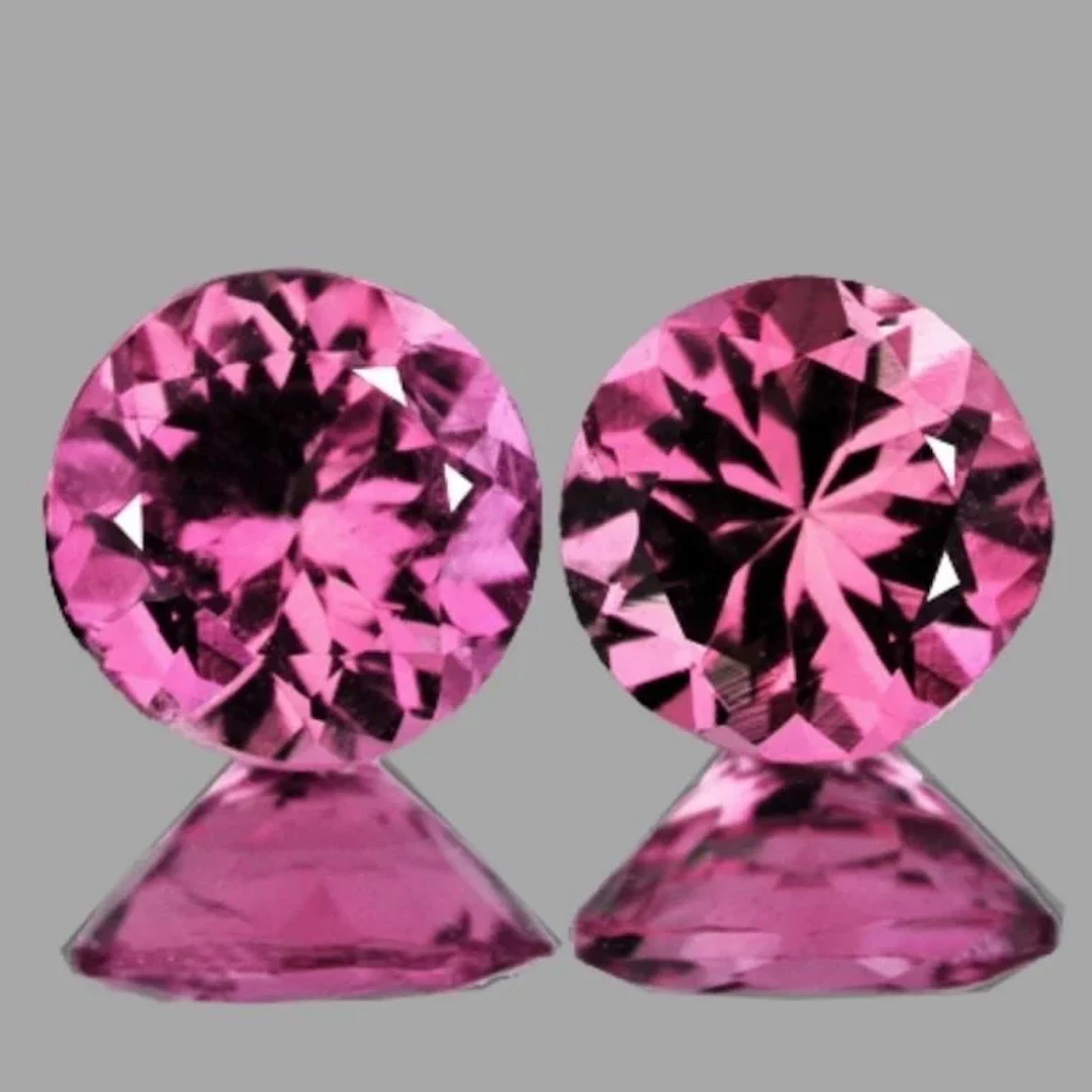 Natural Pink Mahenge Spinel Pair {Flawless-VVS}