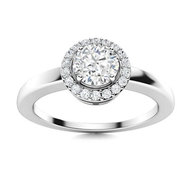 Gold & Brilliant White Diamond 2.50 Cts Ring - E/V