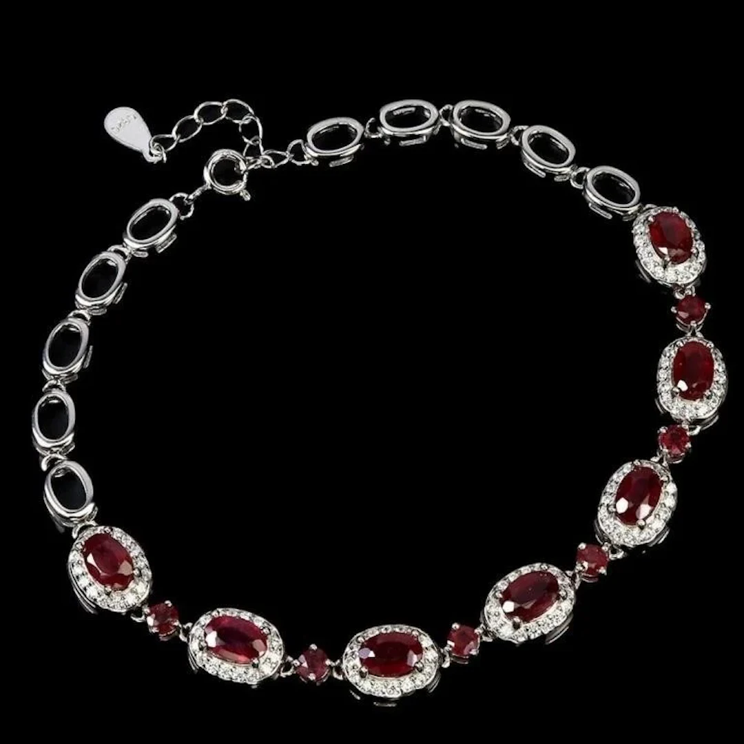 Natural Pigeon Blood Red Ruby Bracelet