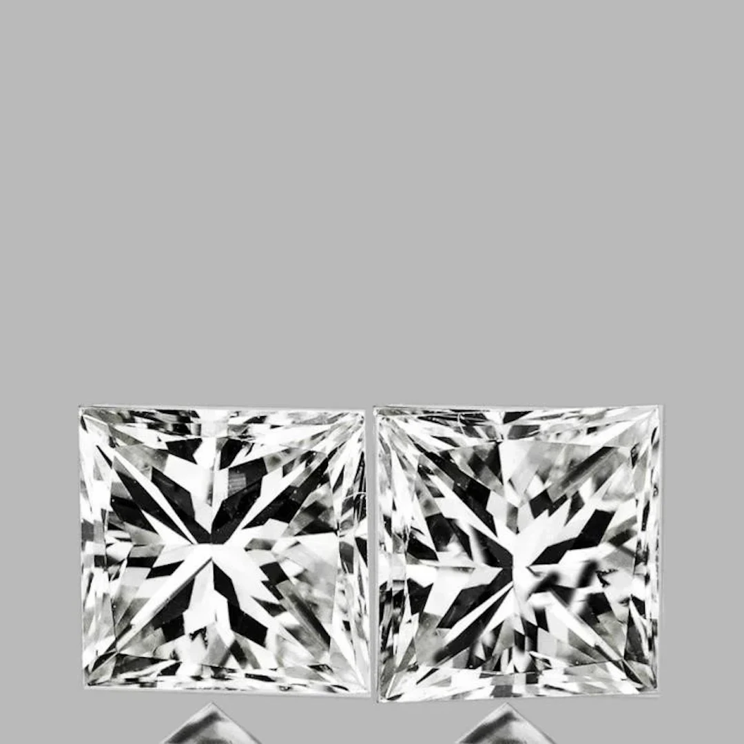 White Princess Diamond Pair 6.05 Cts -E/VS - IGI