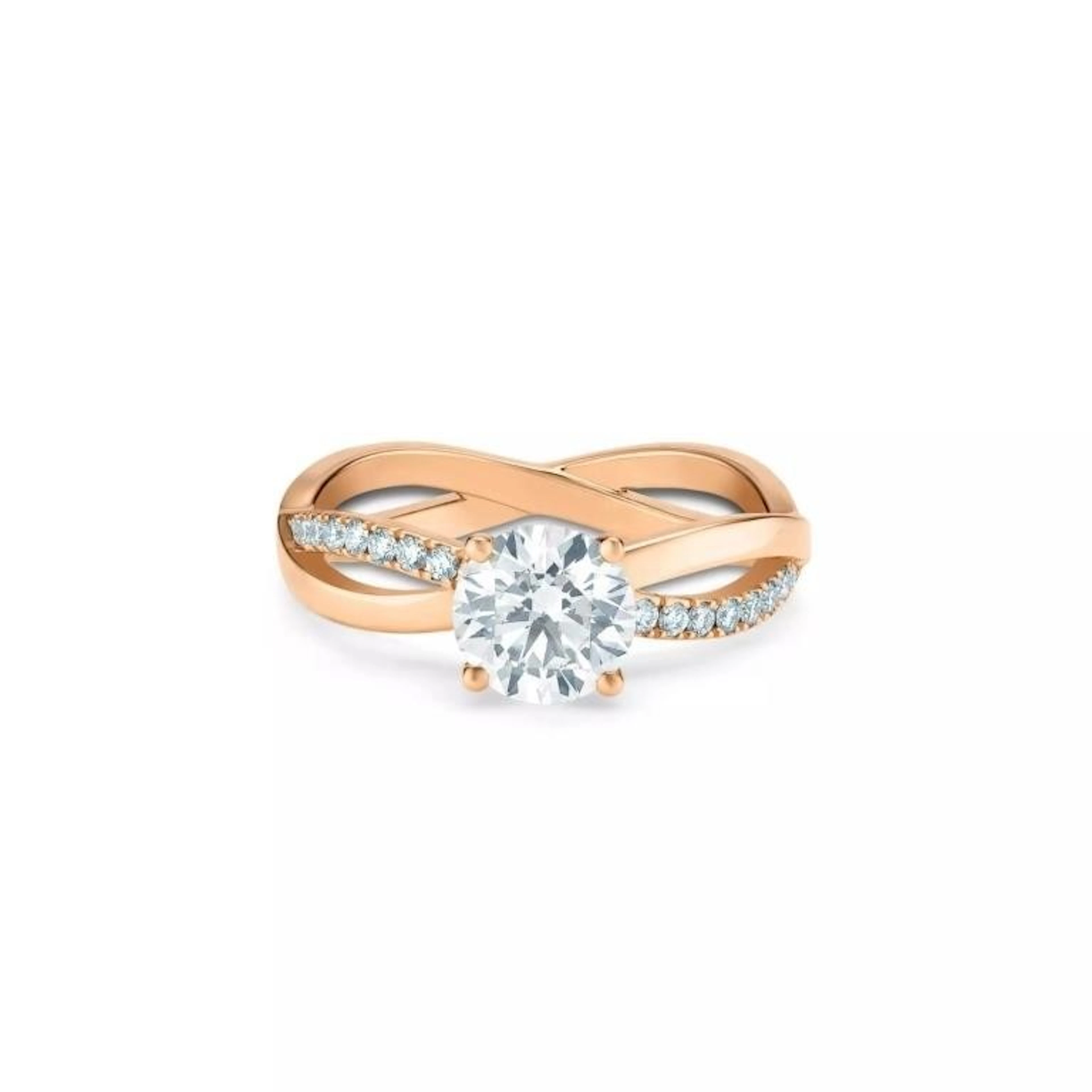 Gold & White Diamond 2.62 Cts Ring - E/VVS