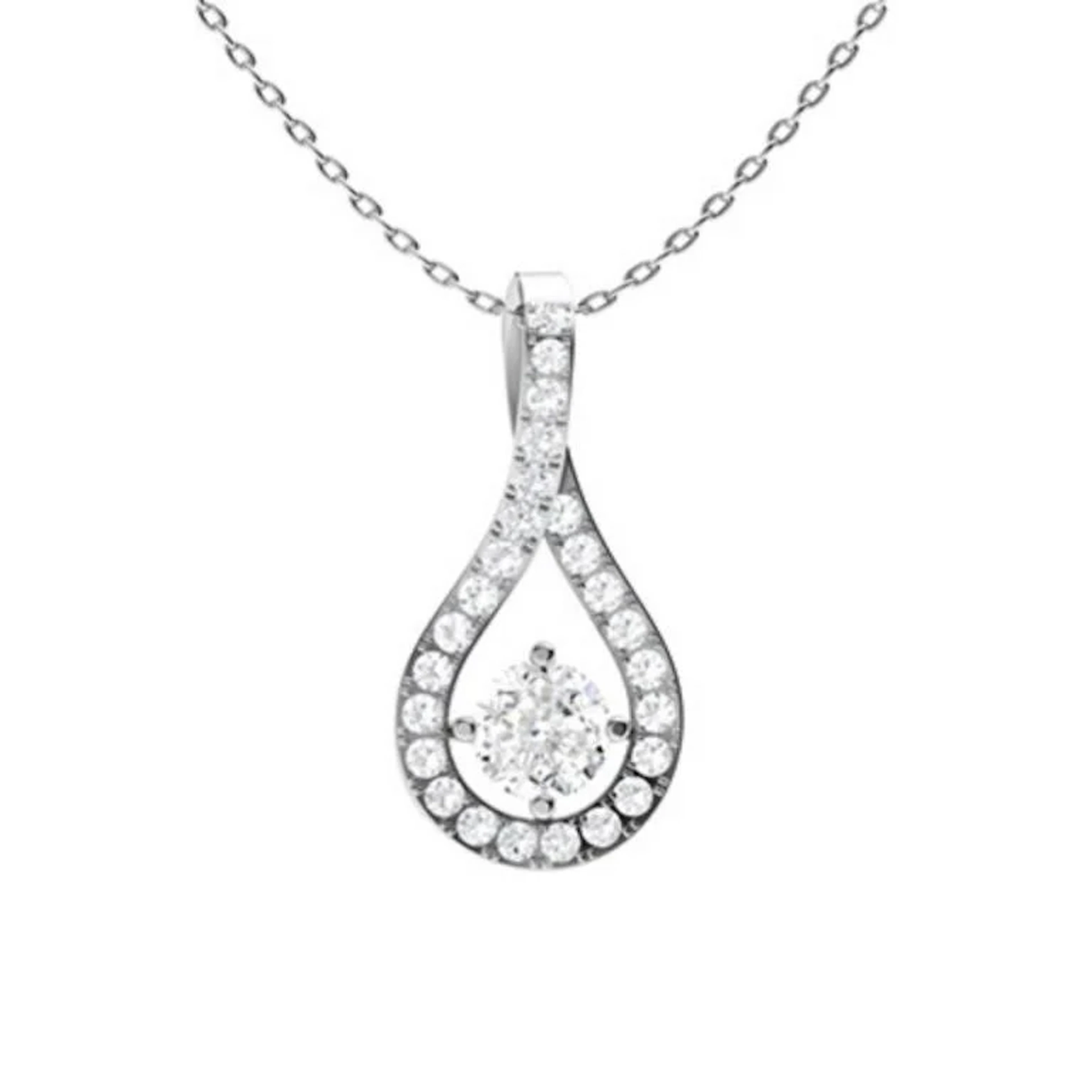 Gold & White Diamonds 2.50 Cts Necklace - E/VVS