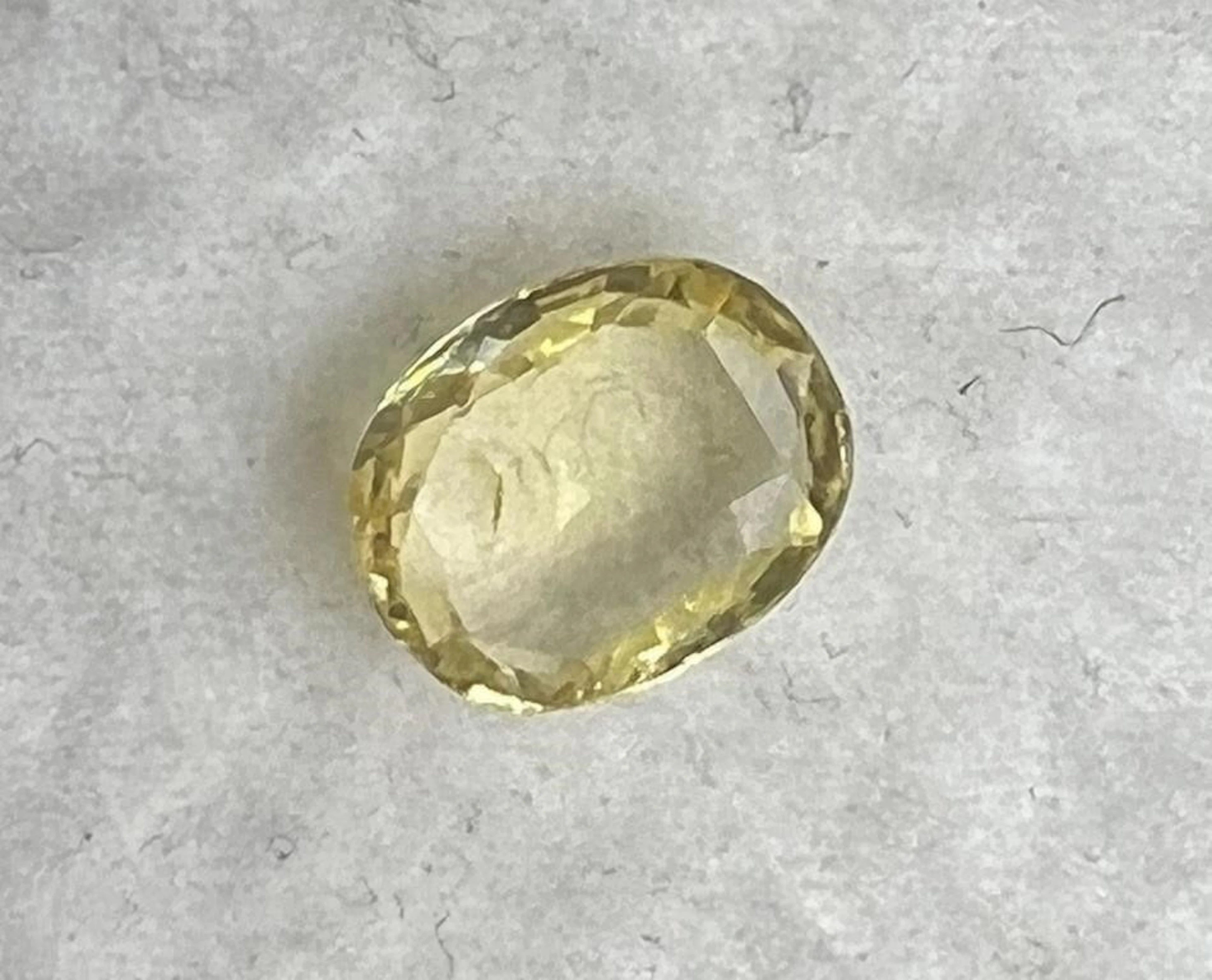 Natural Light Yellow Ceylon Sapphire.....2.46Cts