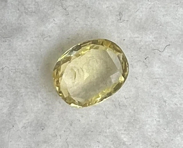 Natural Light Yellow Ceylon Sapphire.....2.46Cts