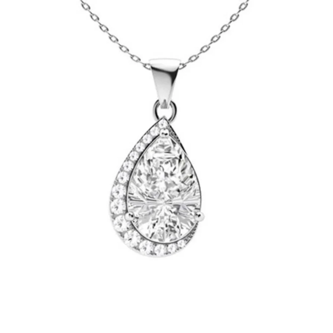 Gold & White Diamonds 2.50 Cts Necklace - E/VVS