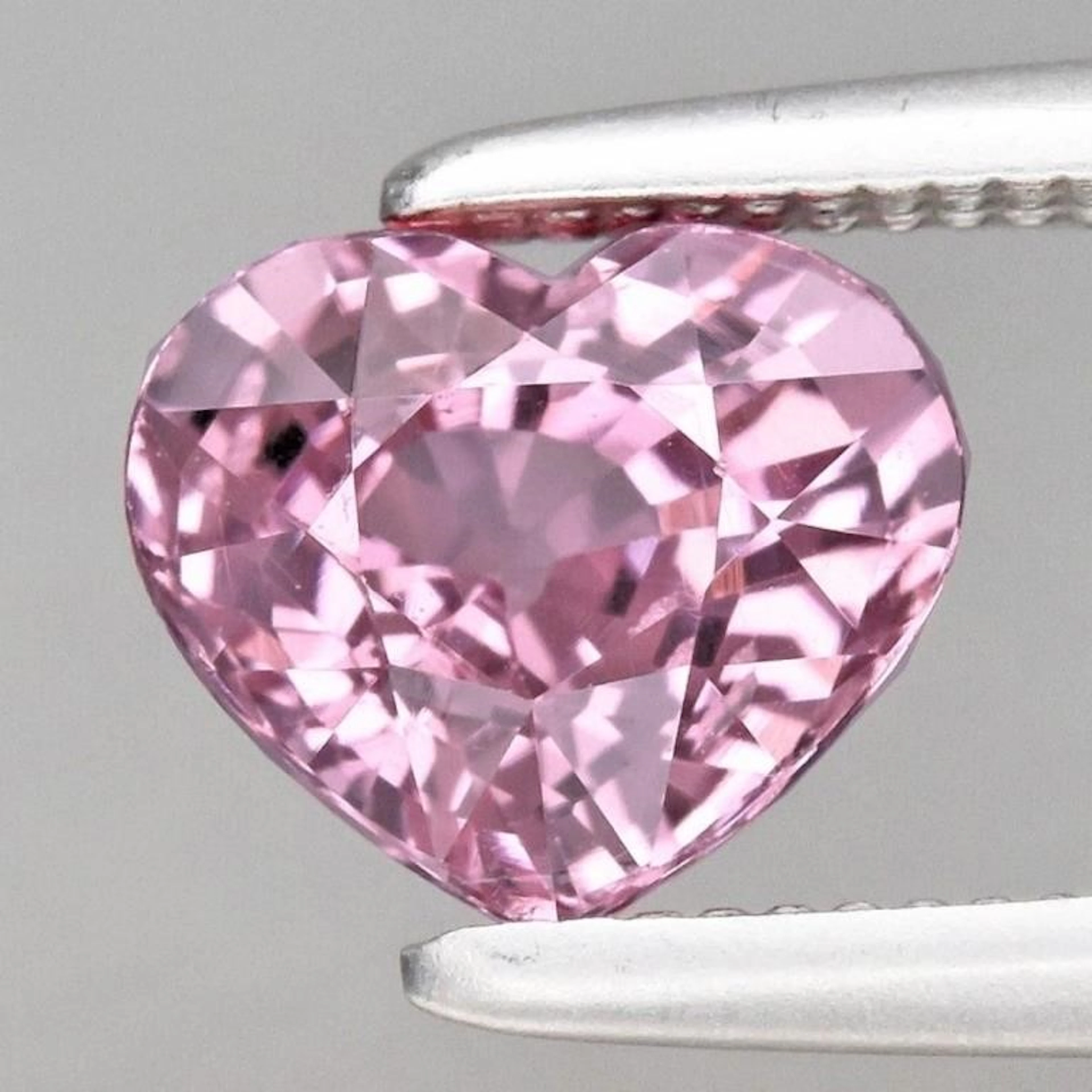Natural Rose Pink Tourmaline Heart 1.35 Cts {VVS}