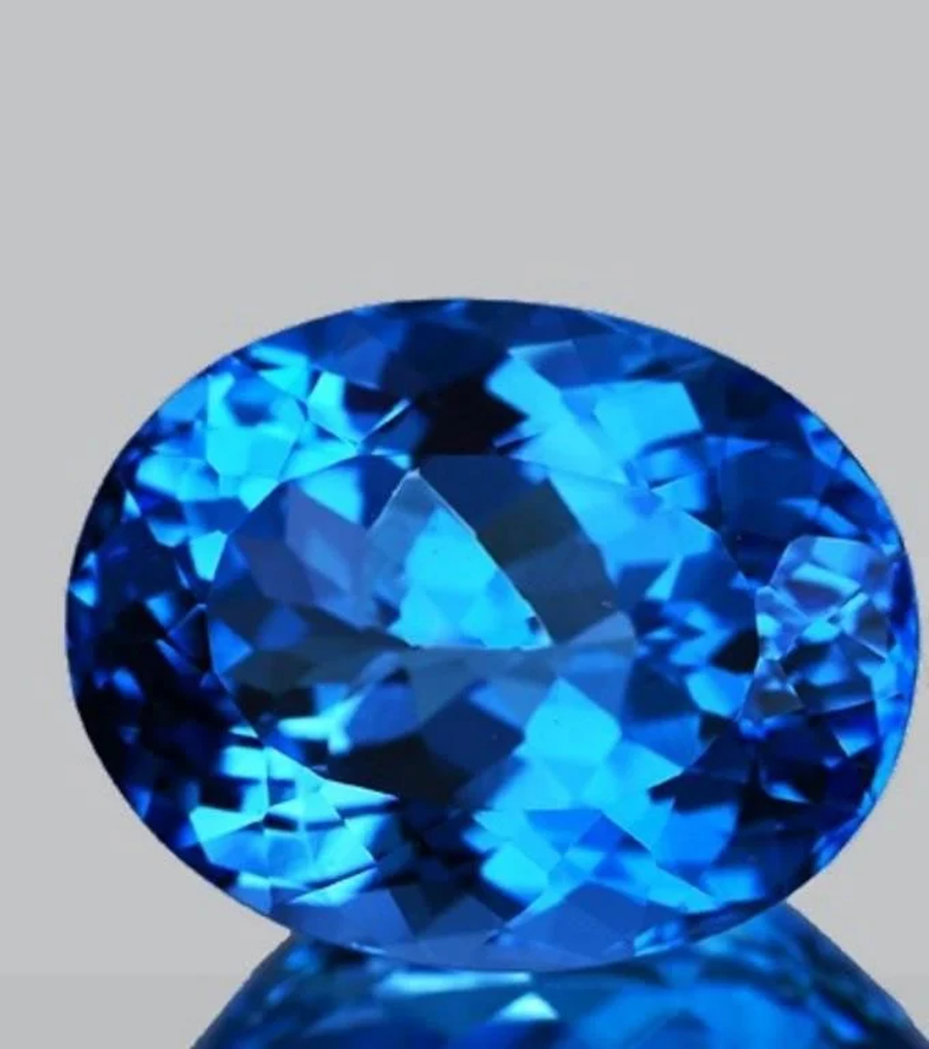 Natural Swiss Blue Topaz 16x13 MM {Flawless-VVS1}