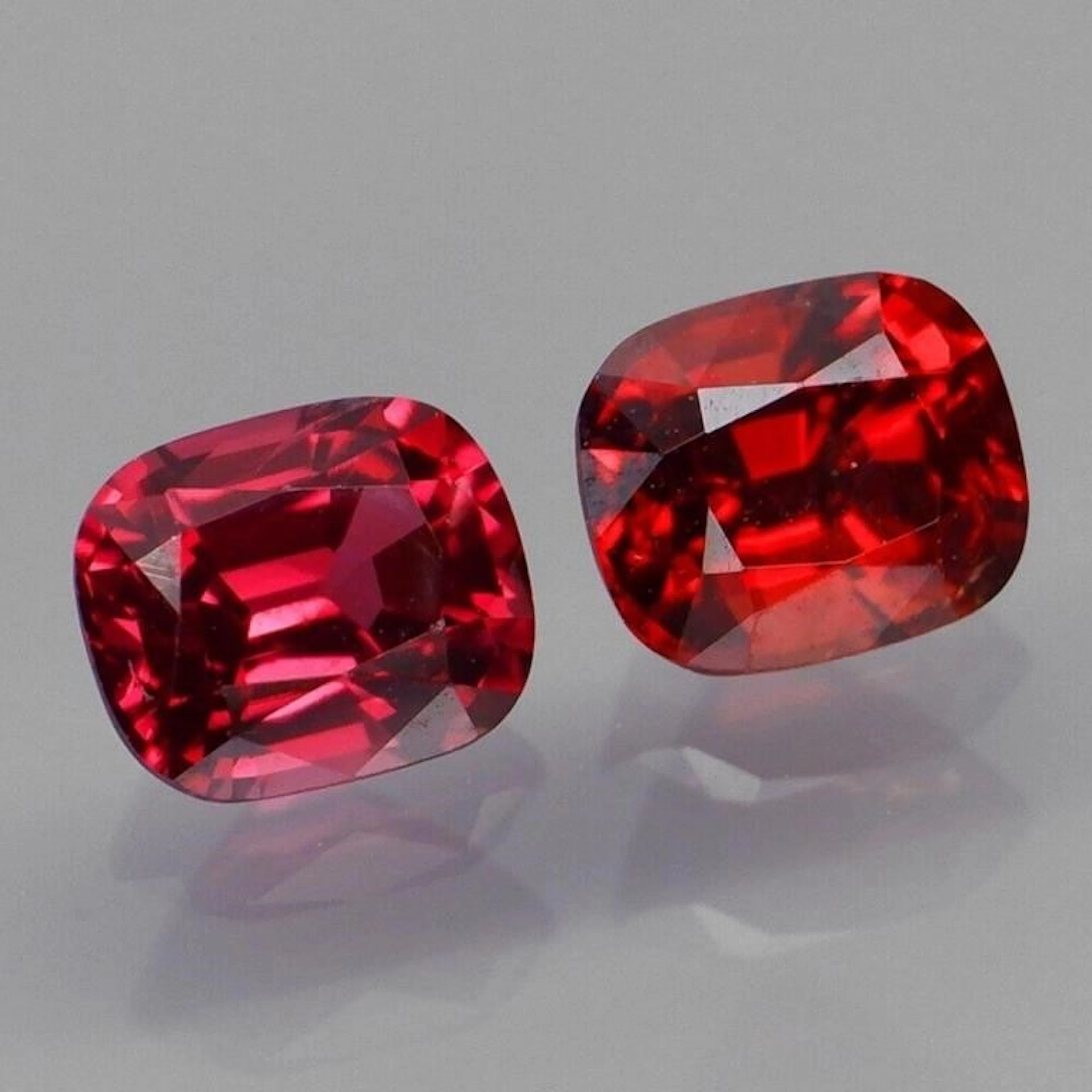 Natural Burma Red Spinel Pair 6x5 MM