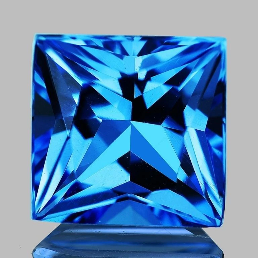 Natural Princess Swiss Blue Topaz {Flawless-VVS1}