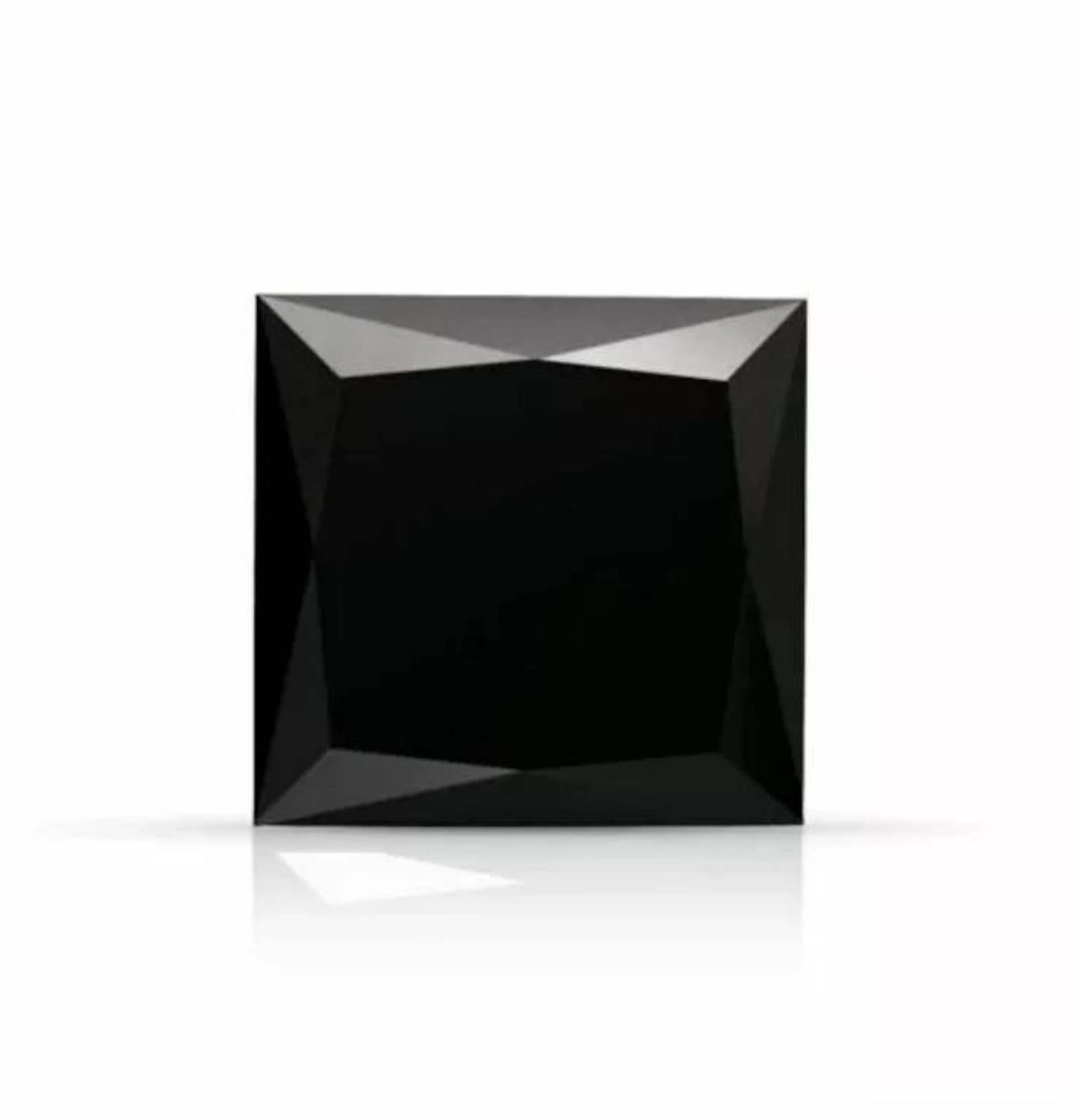Lab Princess Black Diamond 4.05 Carats