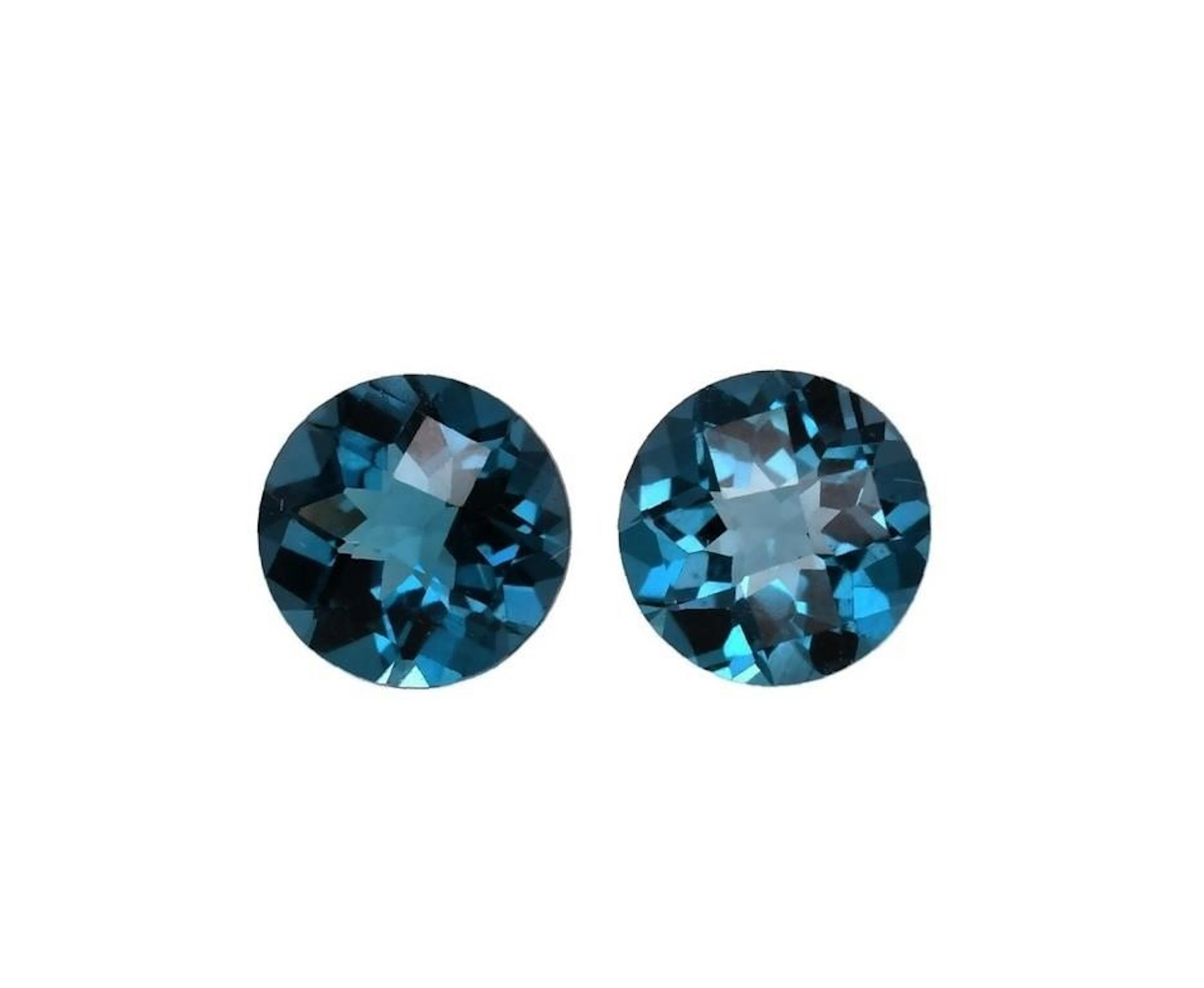 Natural London Blue Topaz Pair [Flawless-VVS]