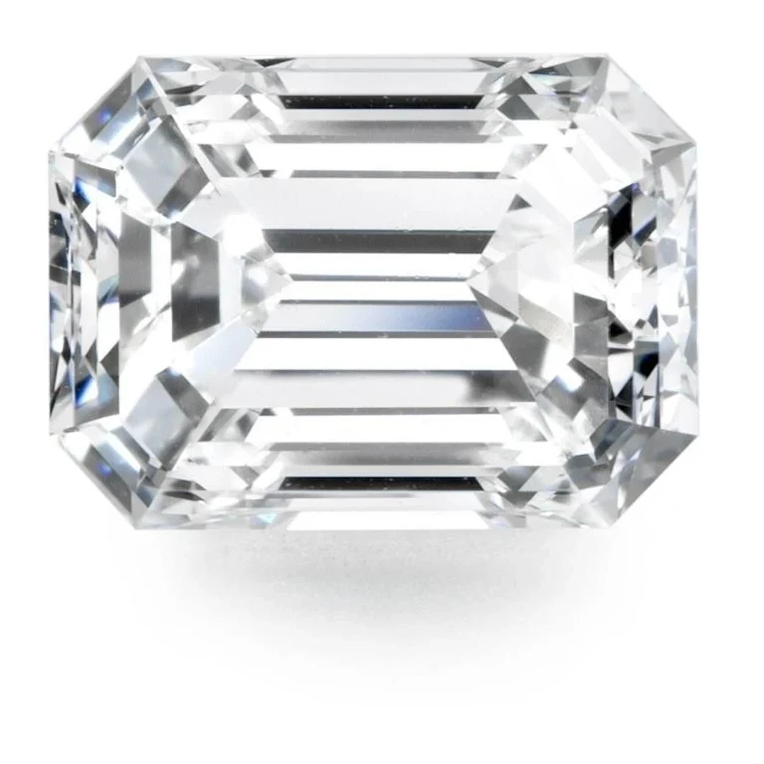 Brilliant White Emerald Cut Diamond 5.00 Cts - IGI