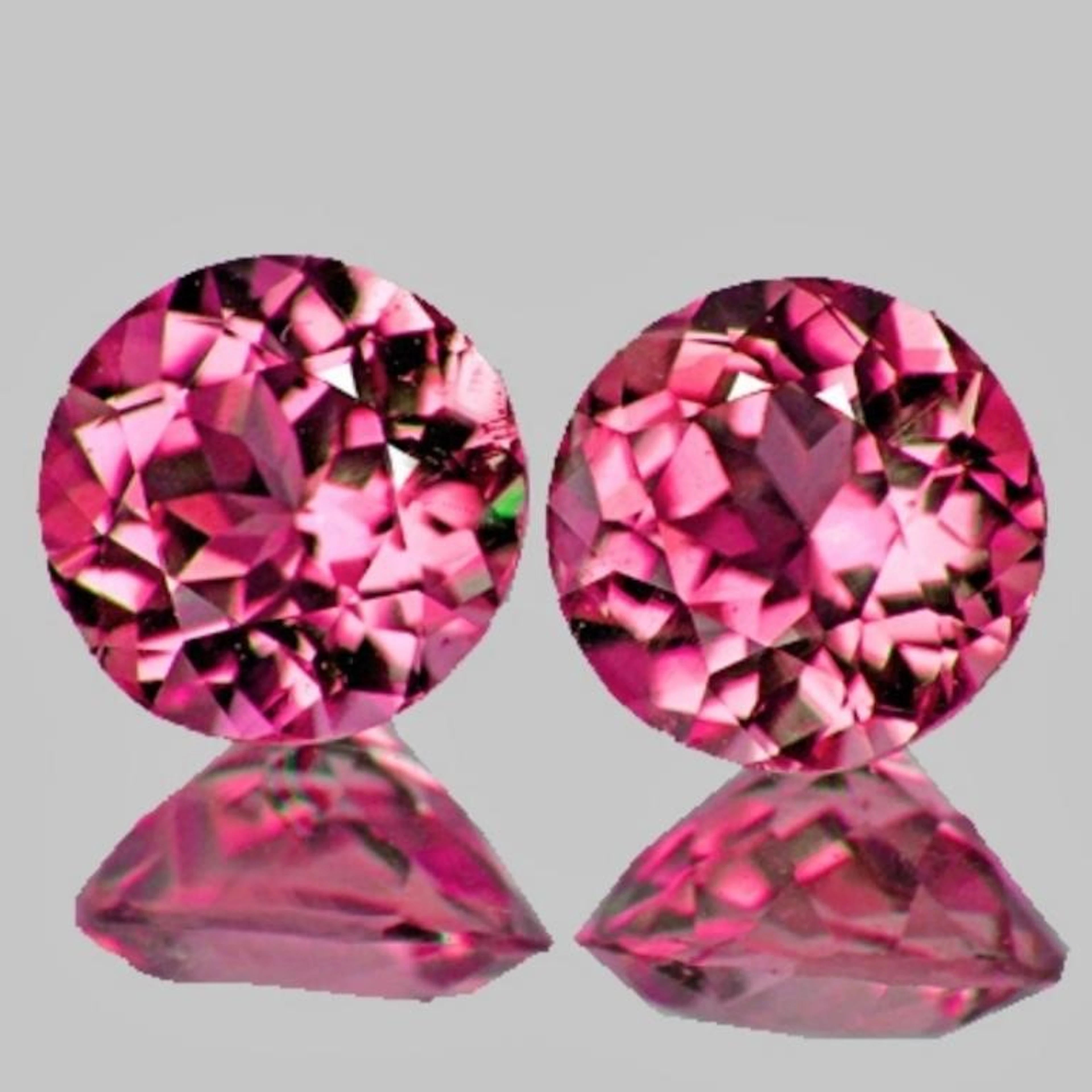 Natural Pink Tourmaline Pair {Flawless-VVS1}