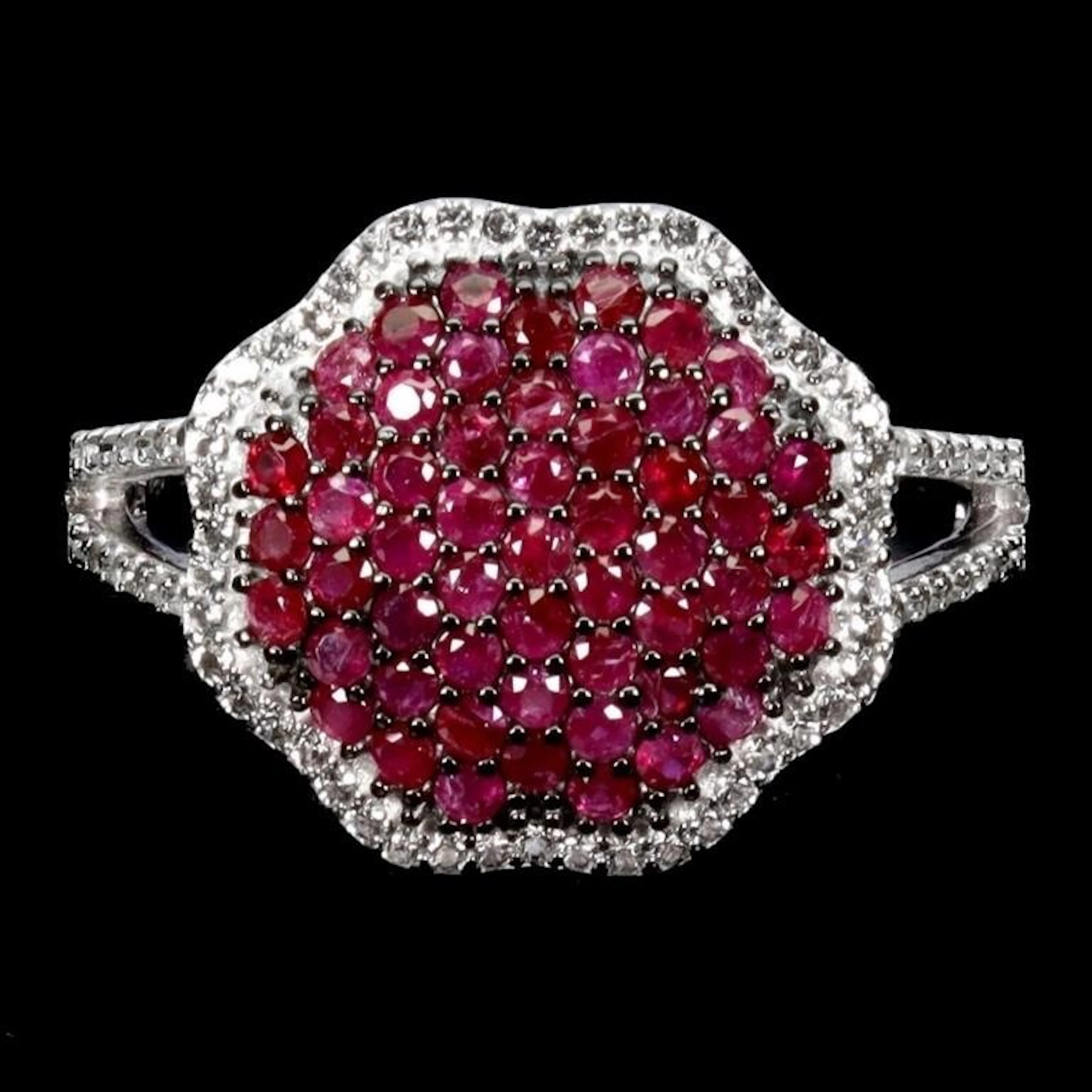 Natural Burma Red Ruby Ring