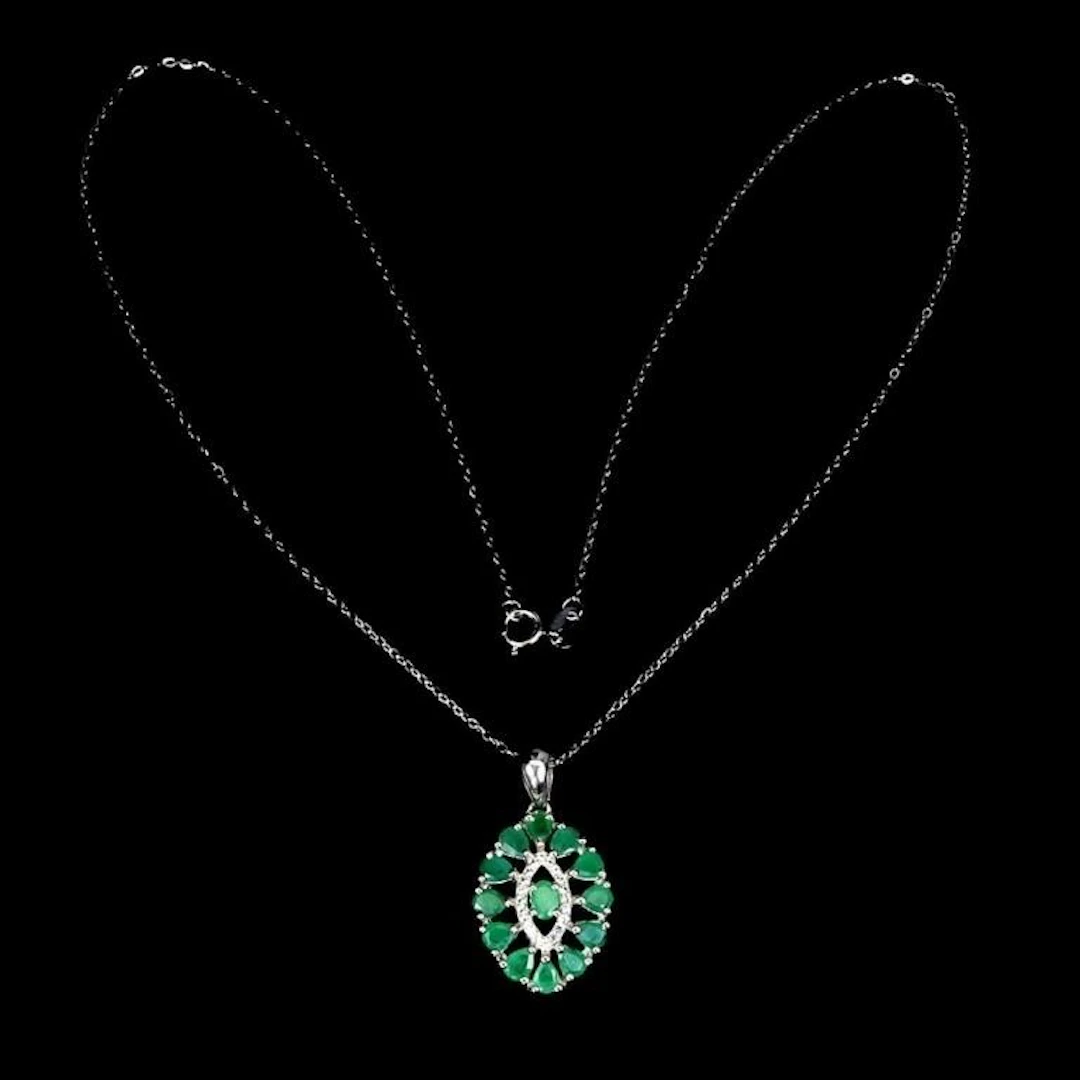 Natural Brazil Emerald Necklace
