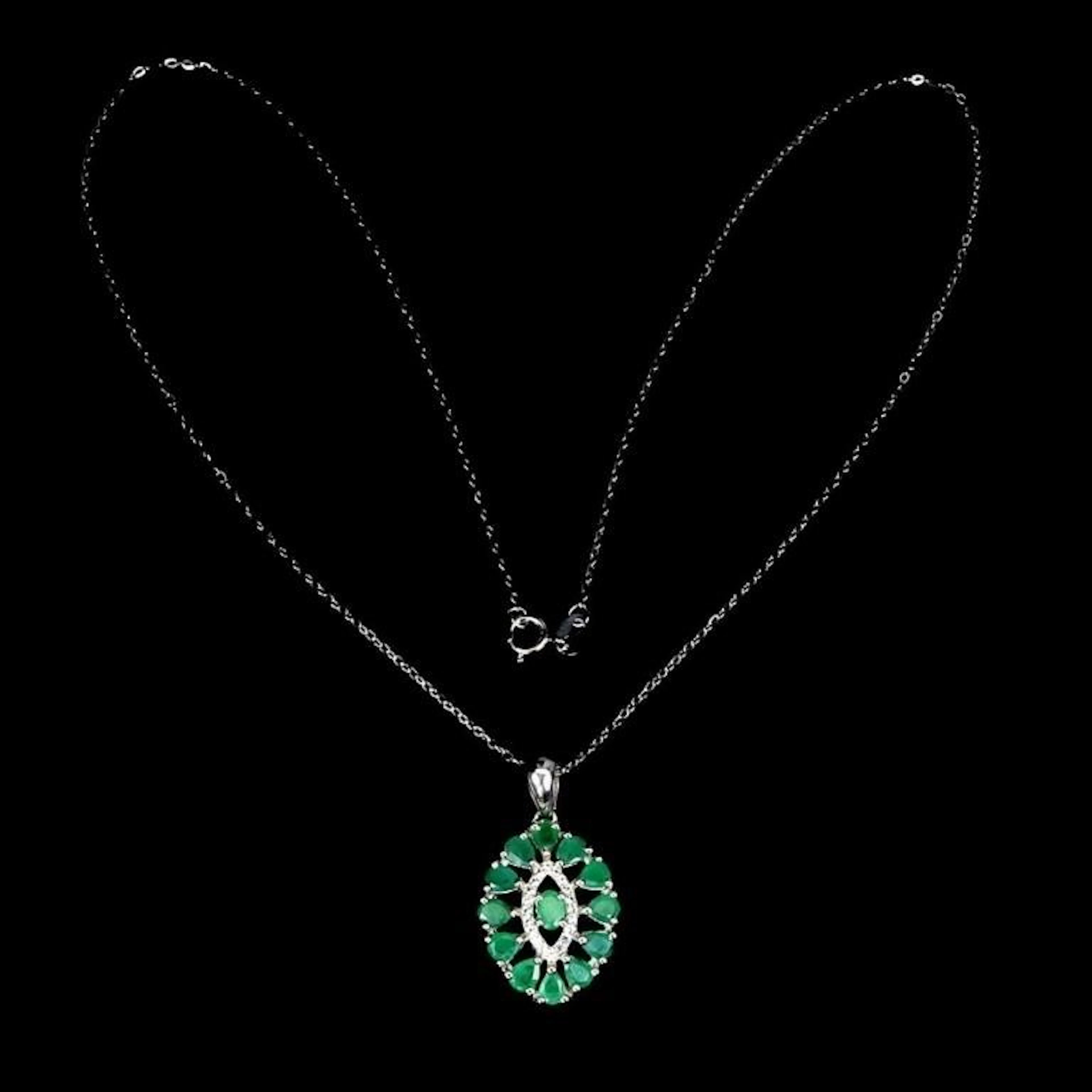 Natural Brazil Emerald Necklace