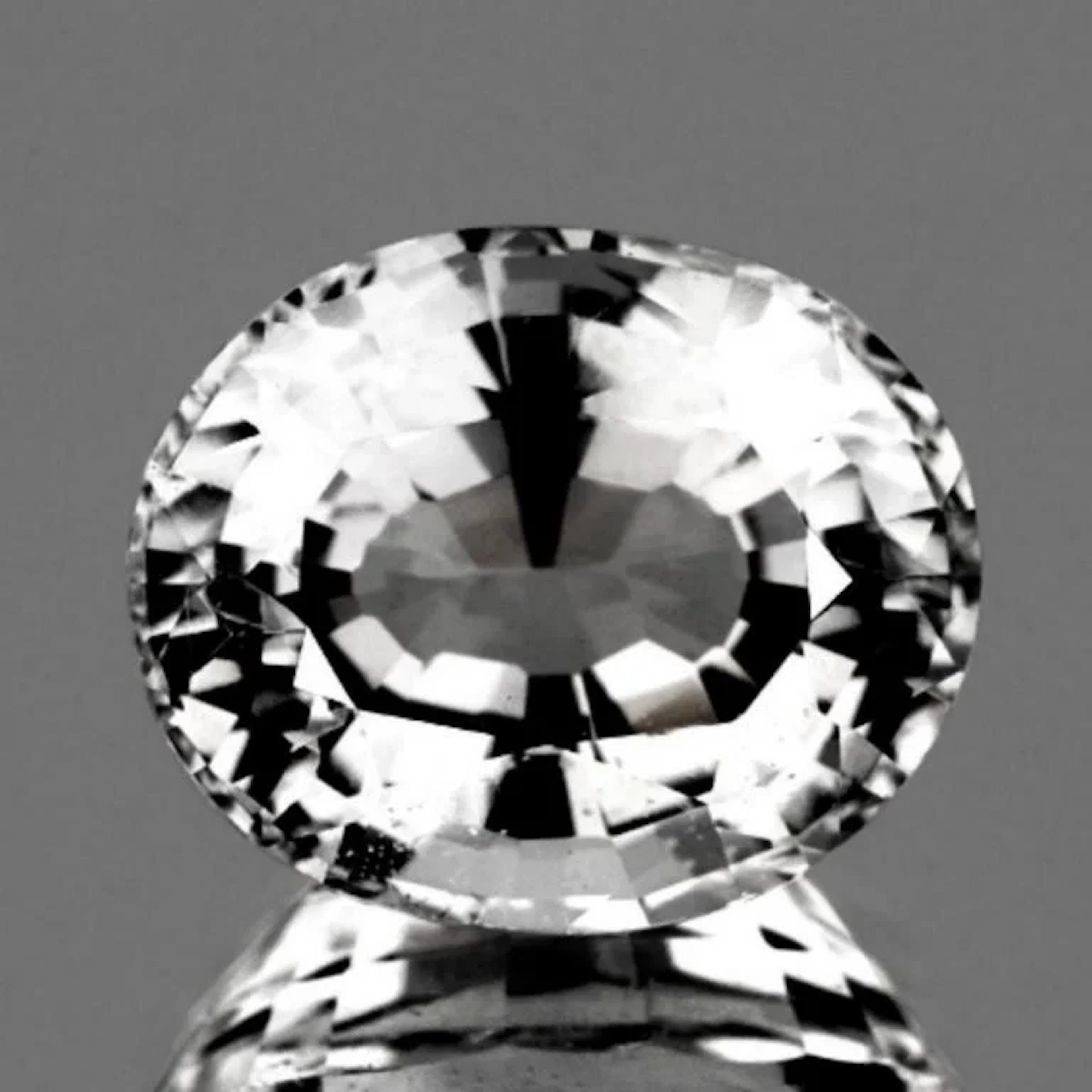Natural Top White Zircon 9.18 Ct (UNHEATED) - Cert