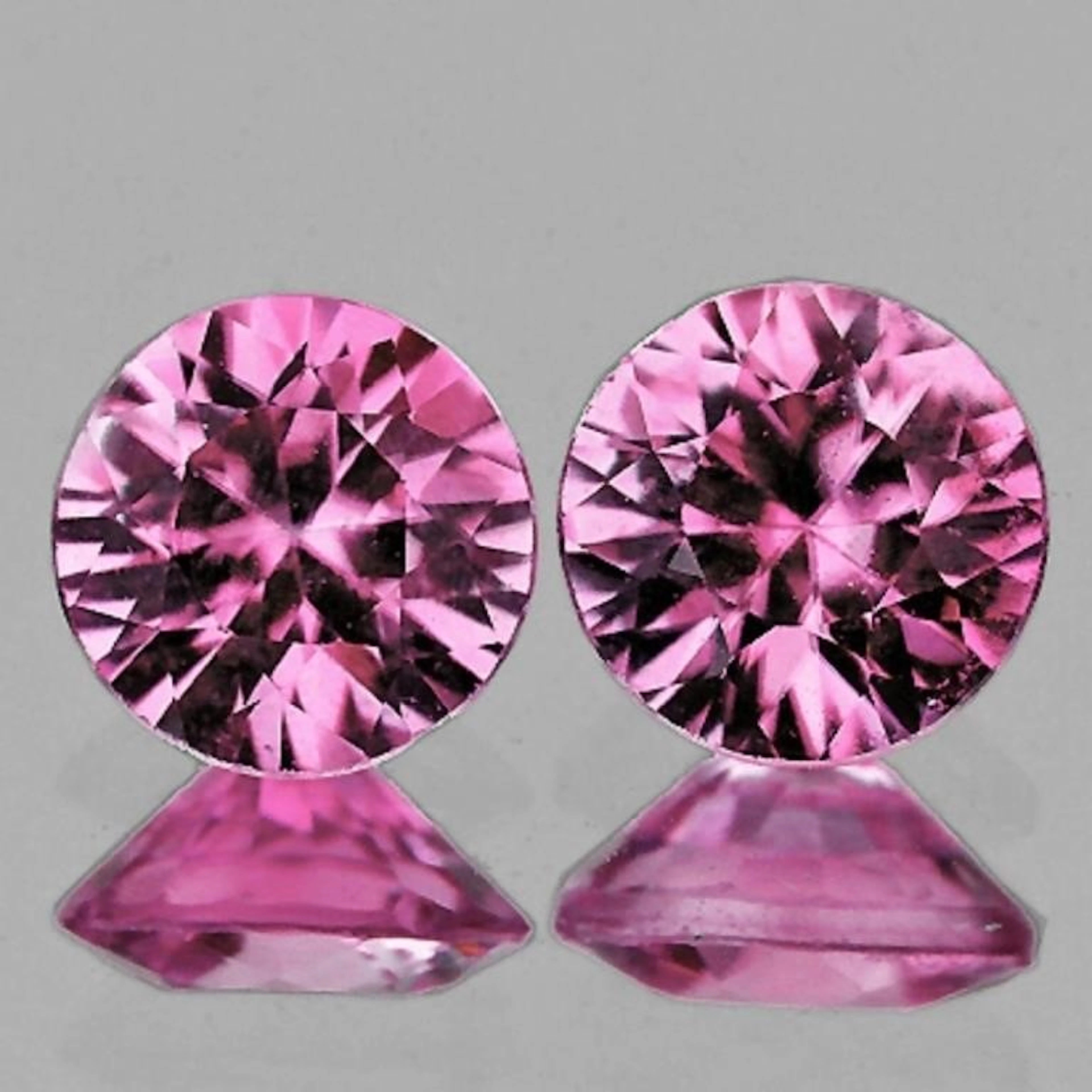 Natural Pink Mahenge Spinel Pair {Flawless-VVS}
