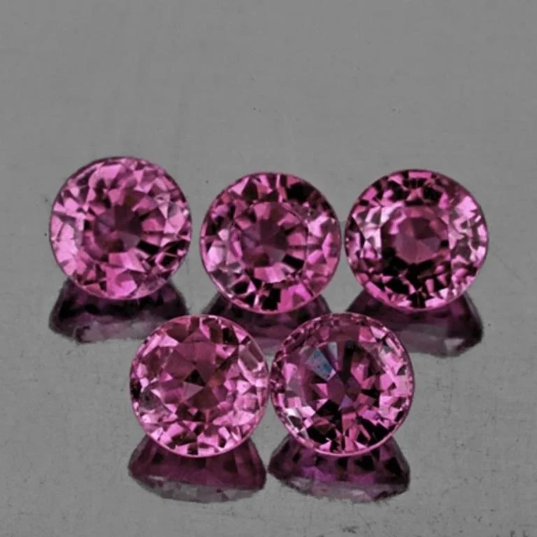 Natural Pink Purple BurmaSpinel 5 Pcs [Flawless-VV